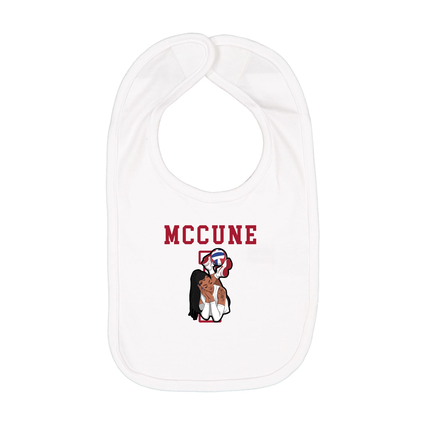 Infant Bib — Shirsey in White