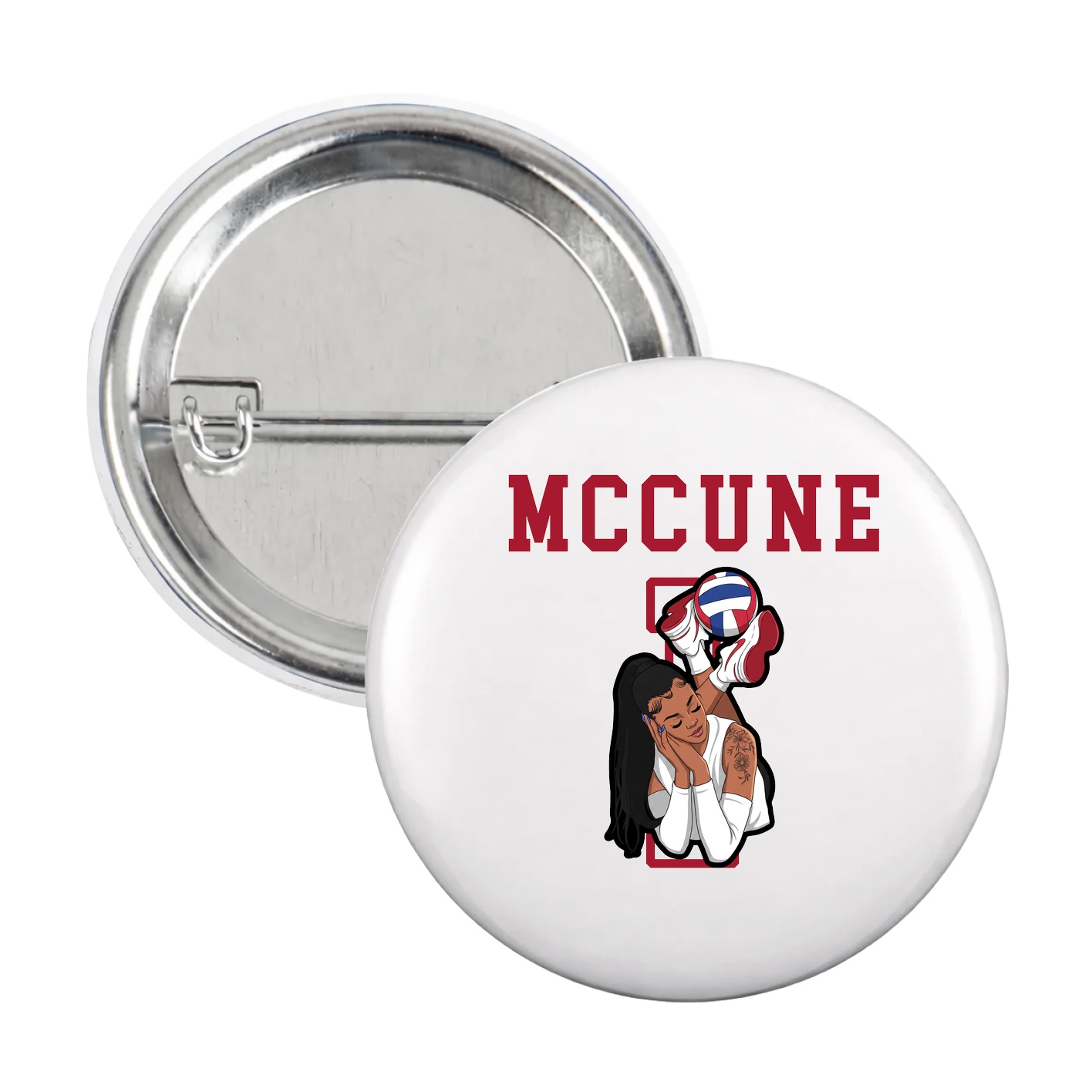 Game Day Button — Shirsey in White