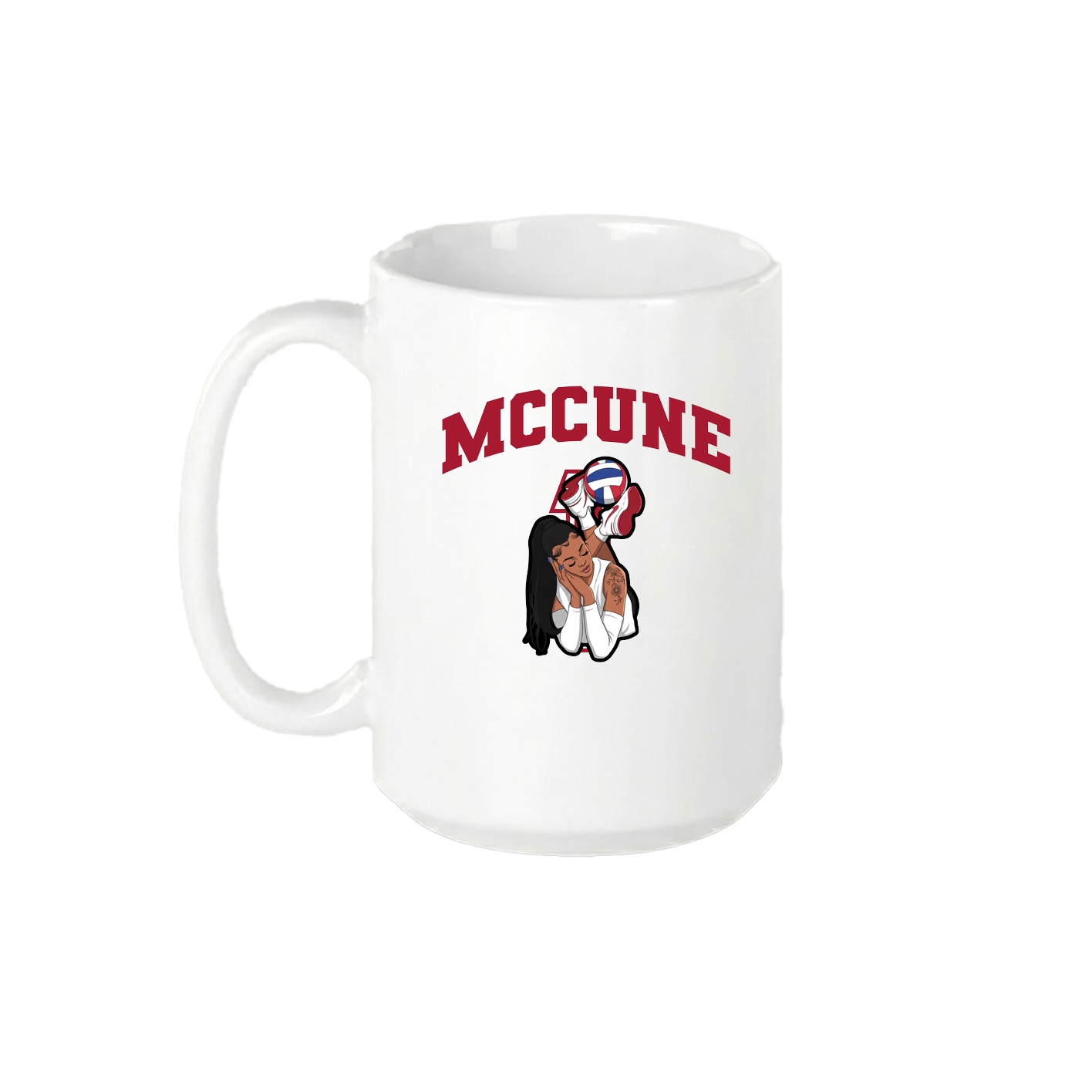 15oz Coffee Mug — Number in White