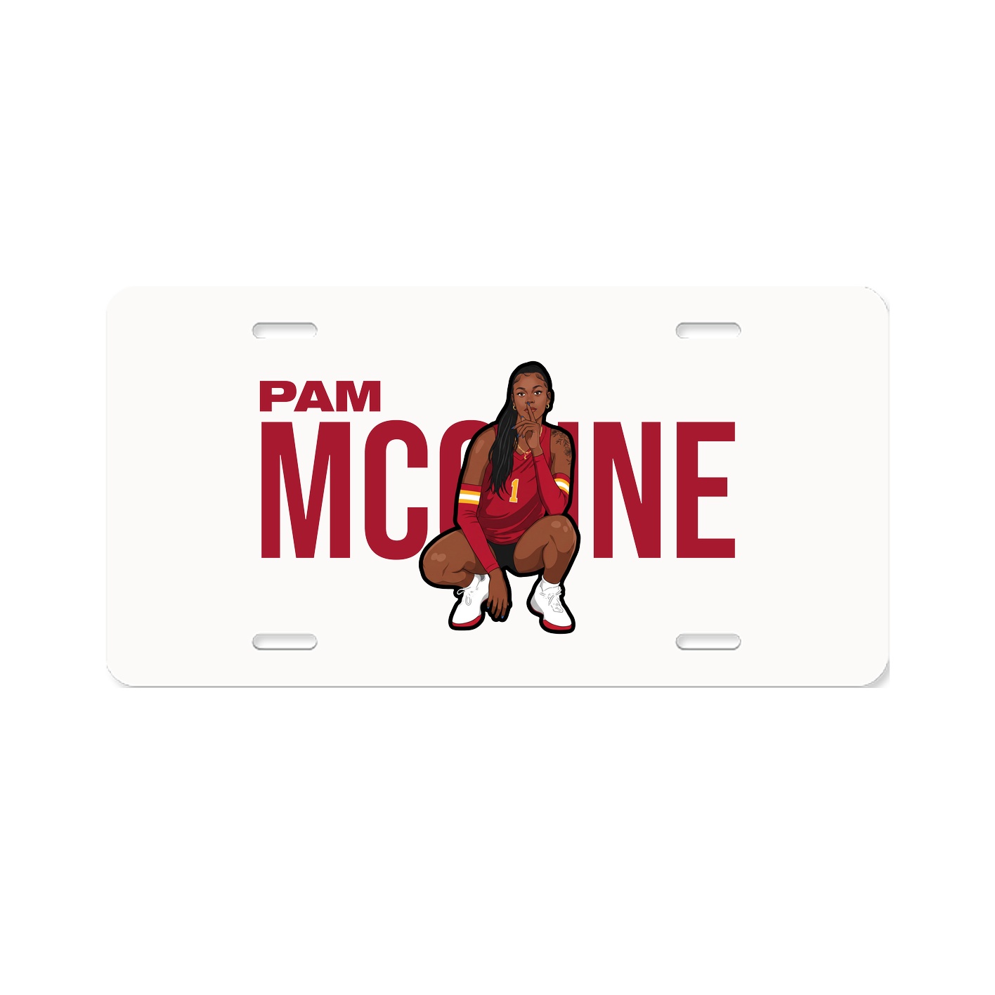 License Plate — Player Name in Classic