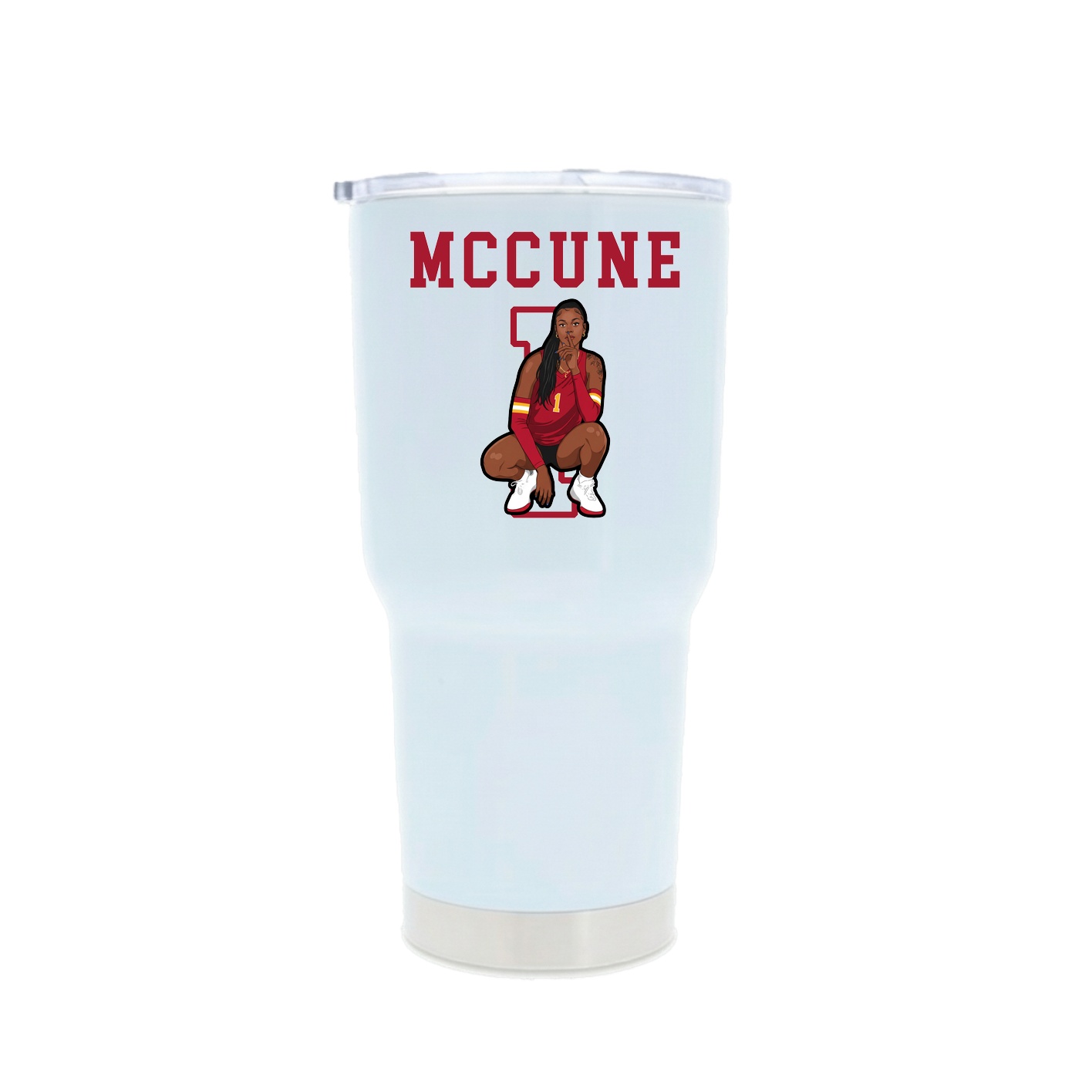 30oz Stainless Steel Tumbler — Shirsey in White