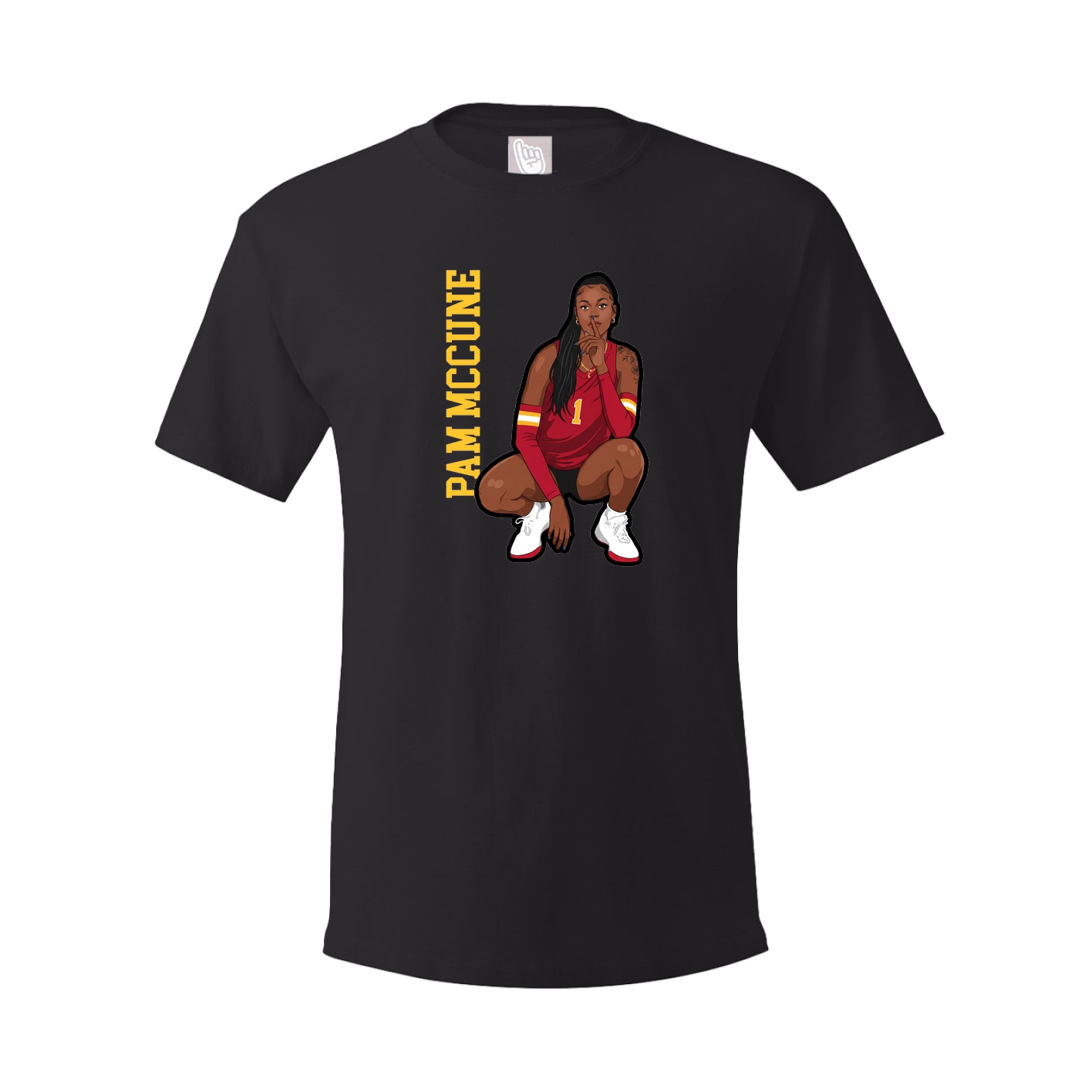 Tee — Name Vertical in Black