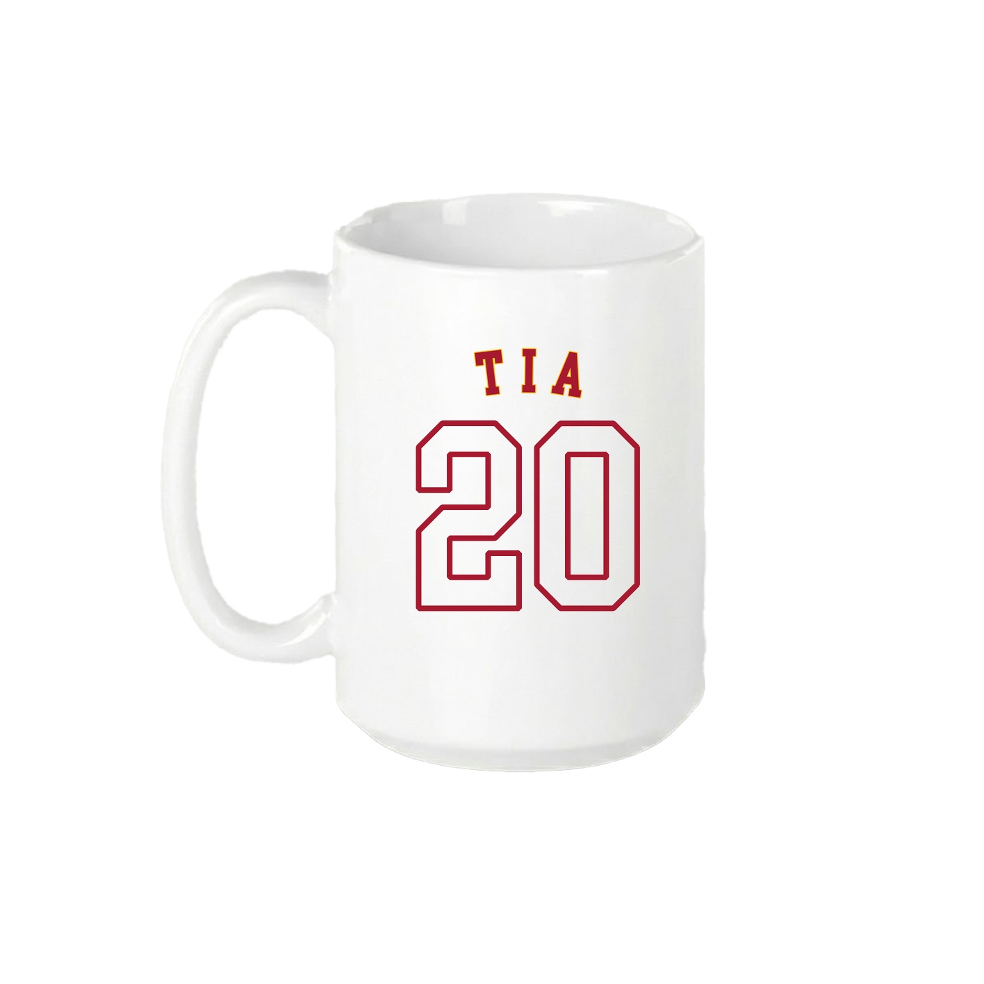 15oz Coffee Mug — Shirsey Arch in White