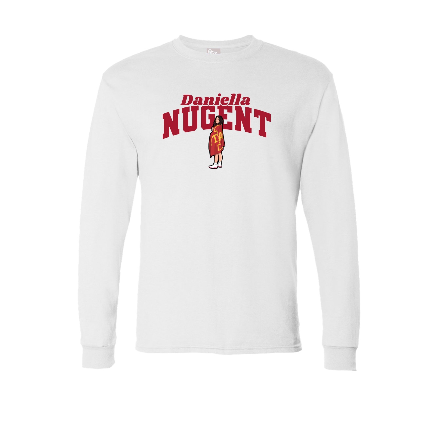 Long Sleeve Tee — Signature Arch in White