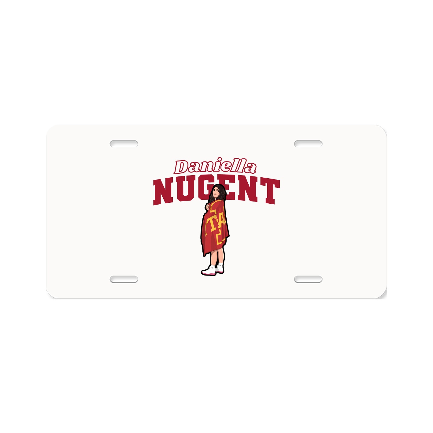 License Plate — Name Arch in Classic