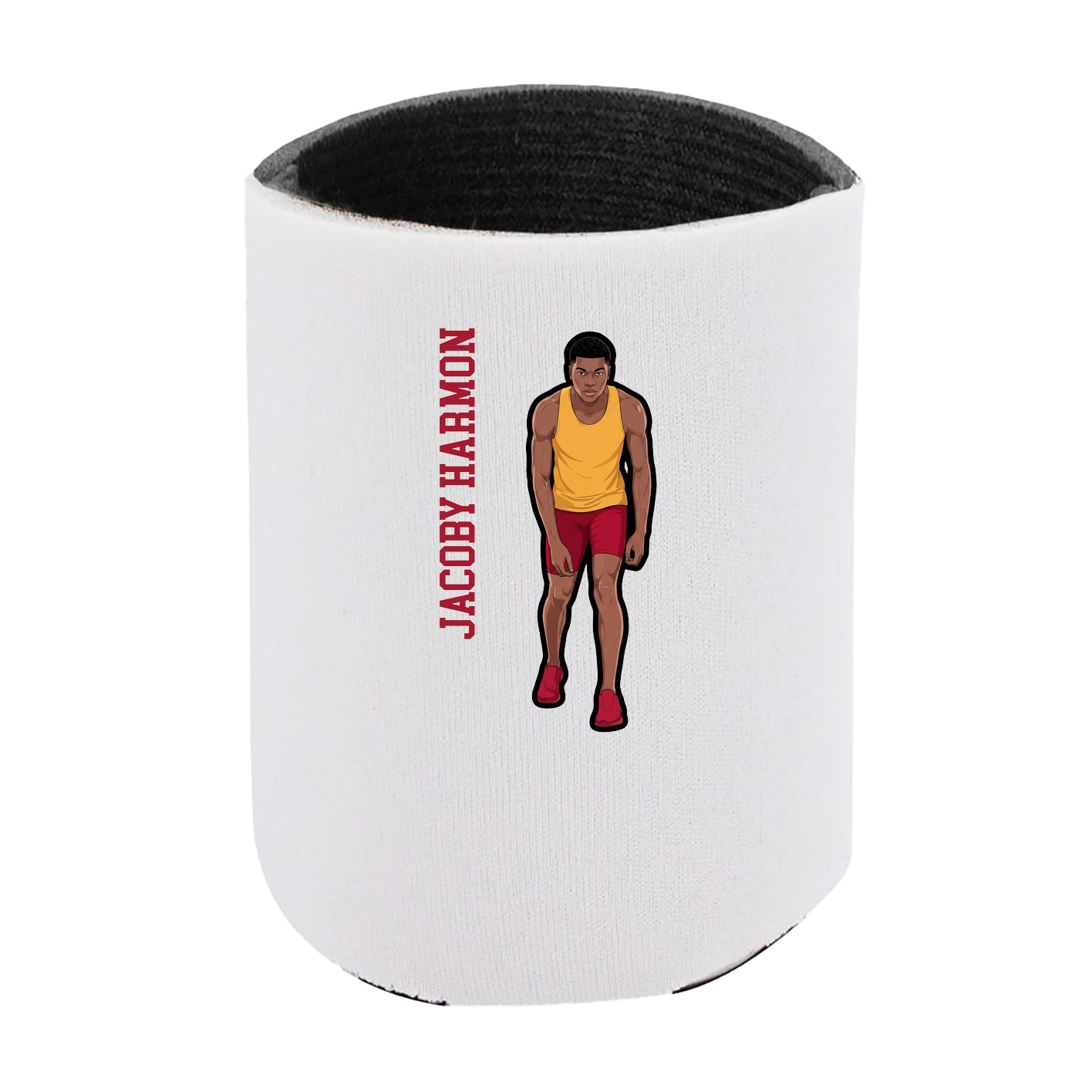 Can Holder — Name Vertical in White