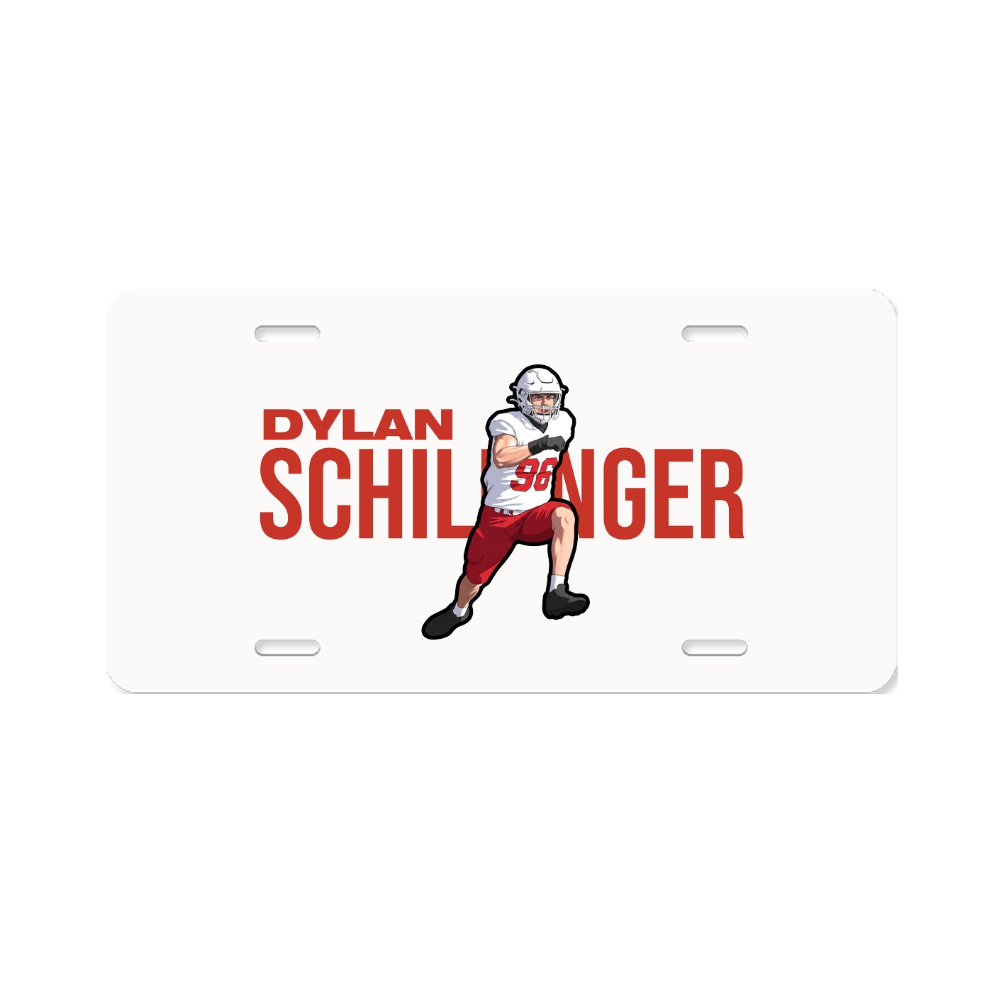 License Plate — Player Name in Classic