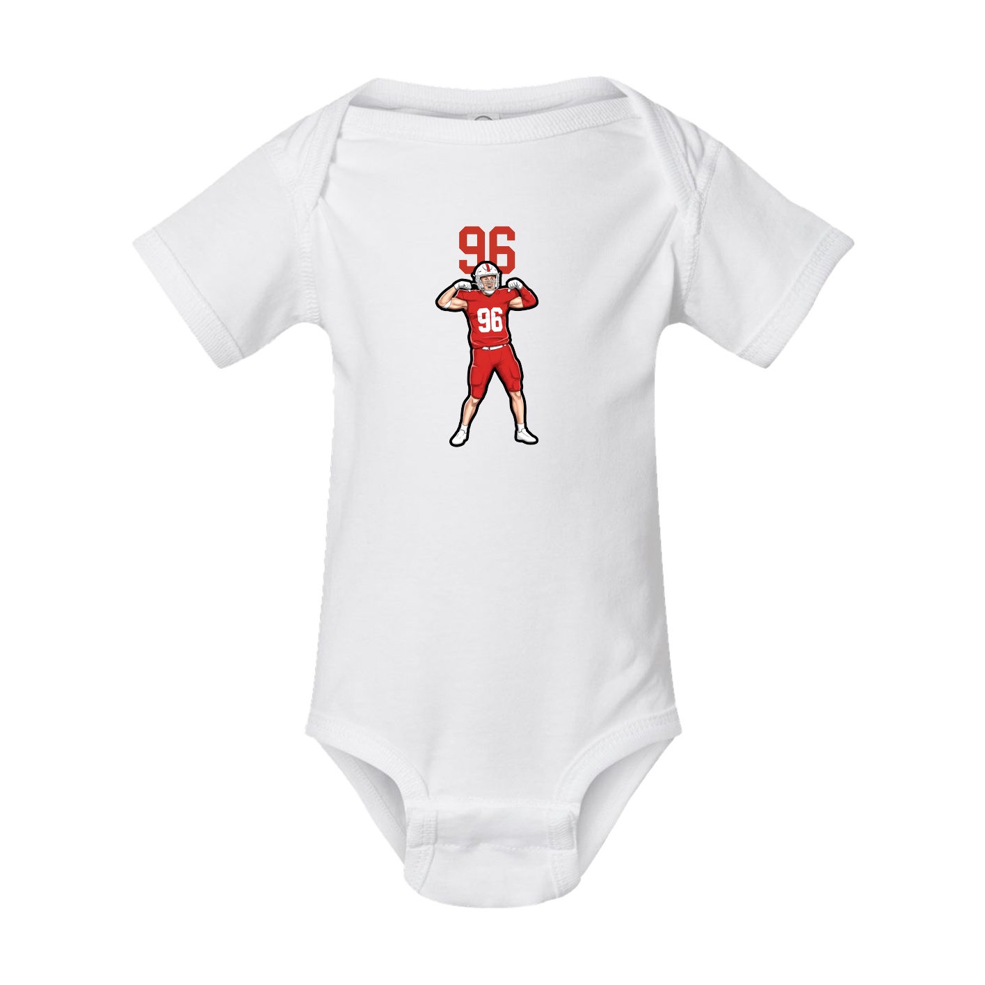 Baby Onesie — Number Top in White
