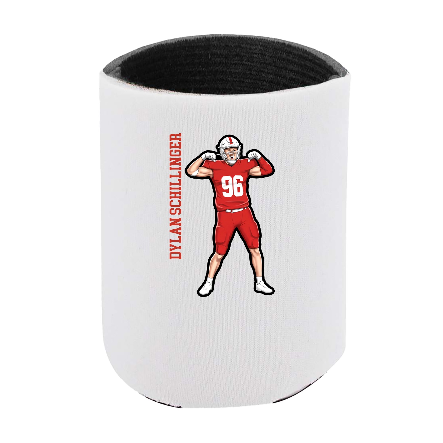 Can Holder — Name Vertical in White