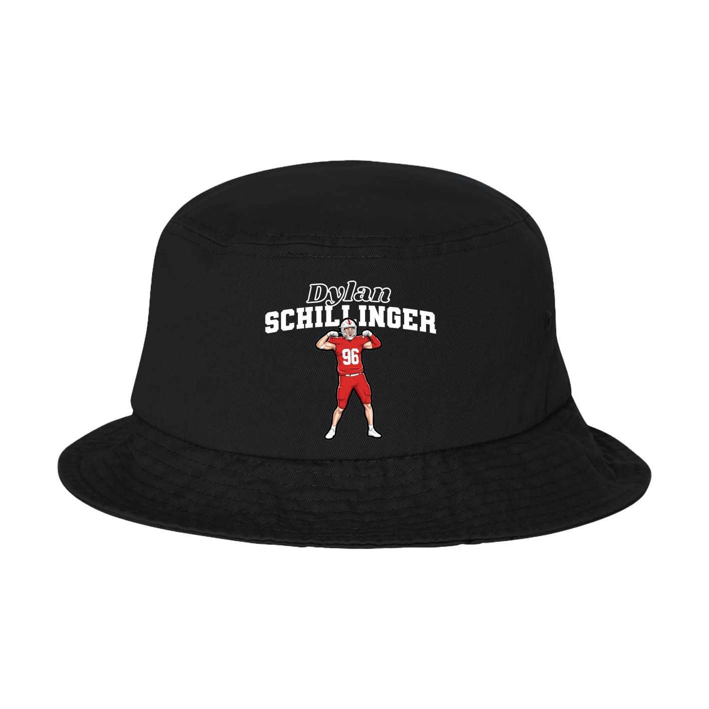 Bucket Cap — Name Arch in Black