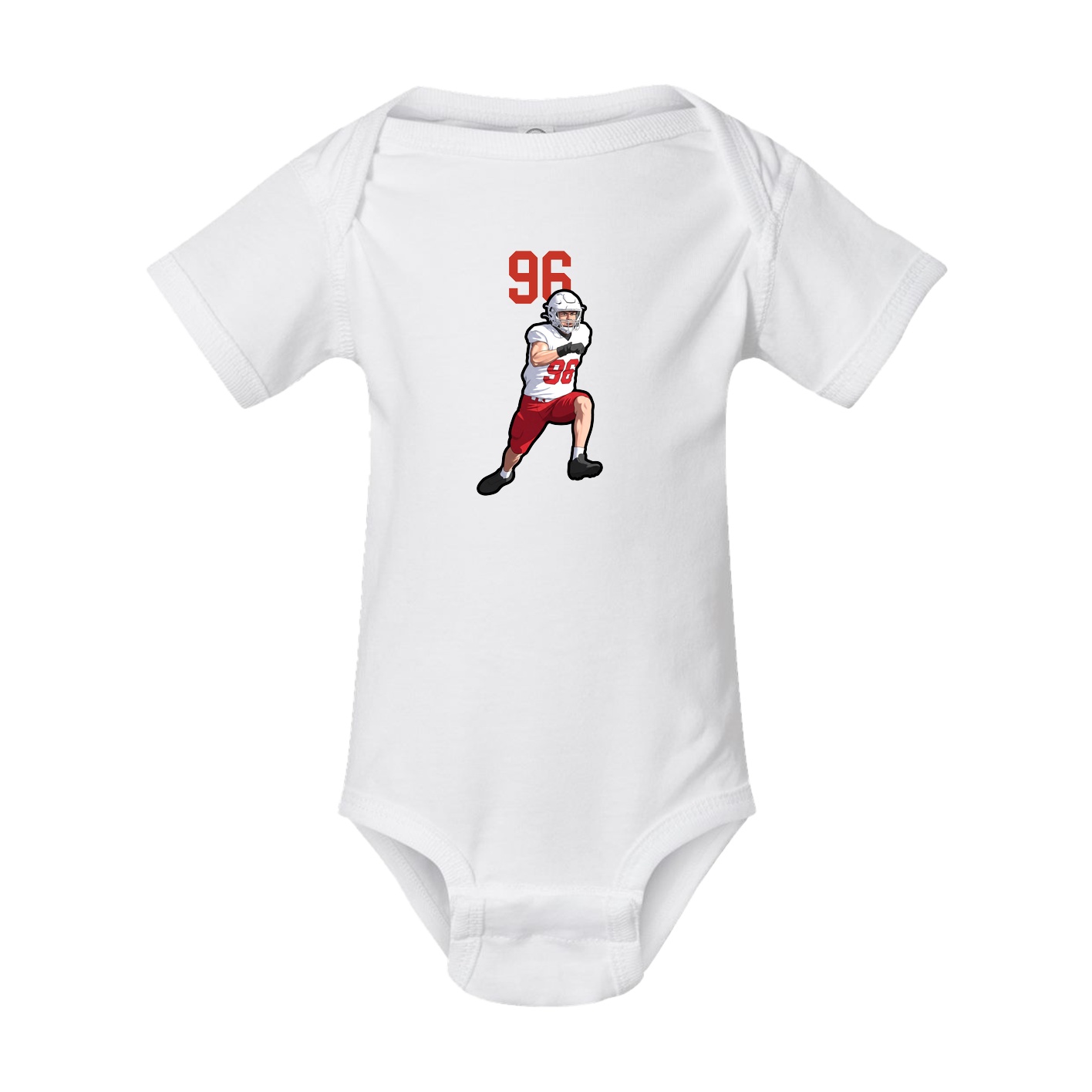 Baby Onesie — Number Top in White