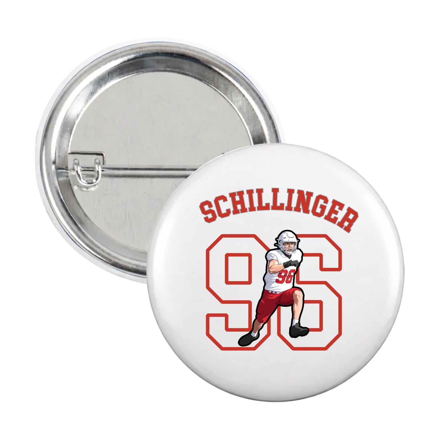 Game Day Button — Shirsey Arch in White