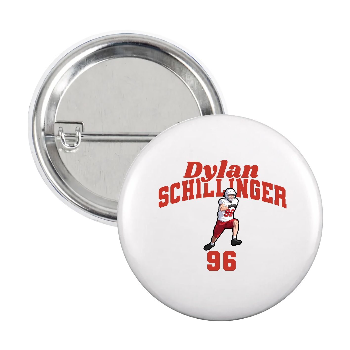 Game Day Button — Signature Arch in White