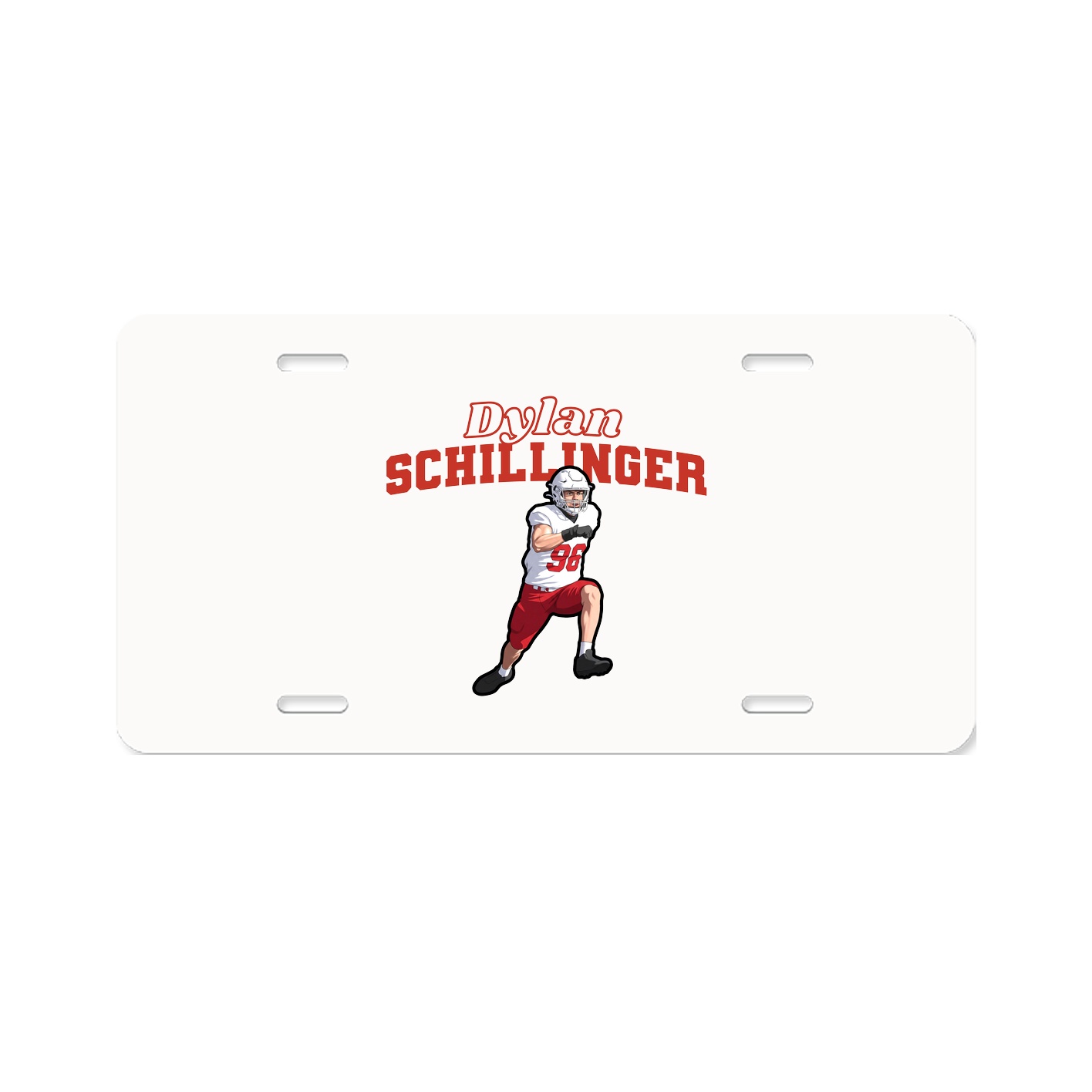 License Plate — Name Arch in Classic