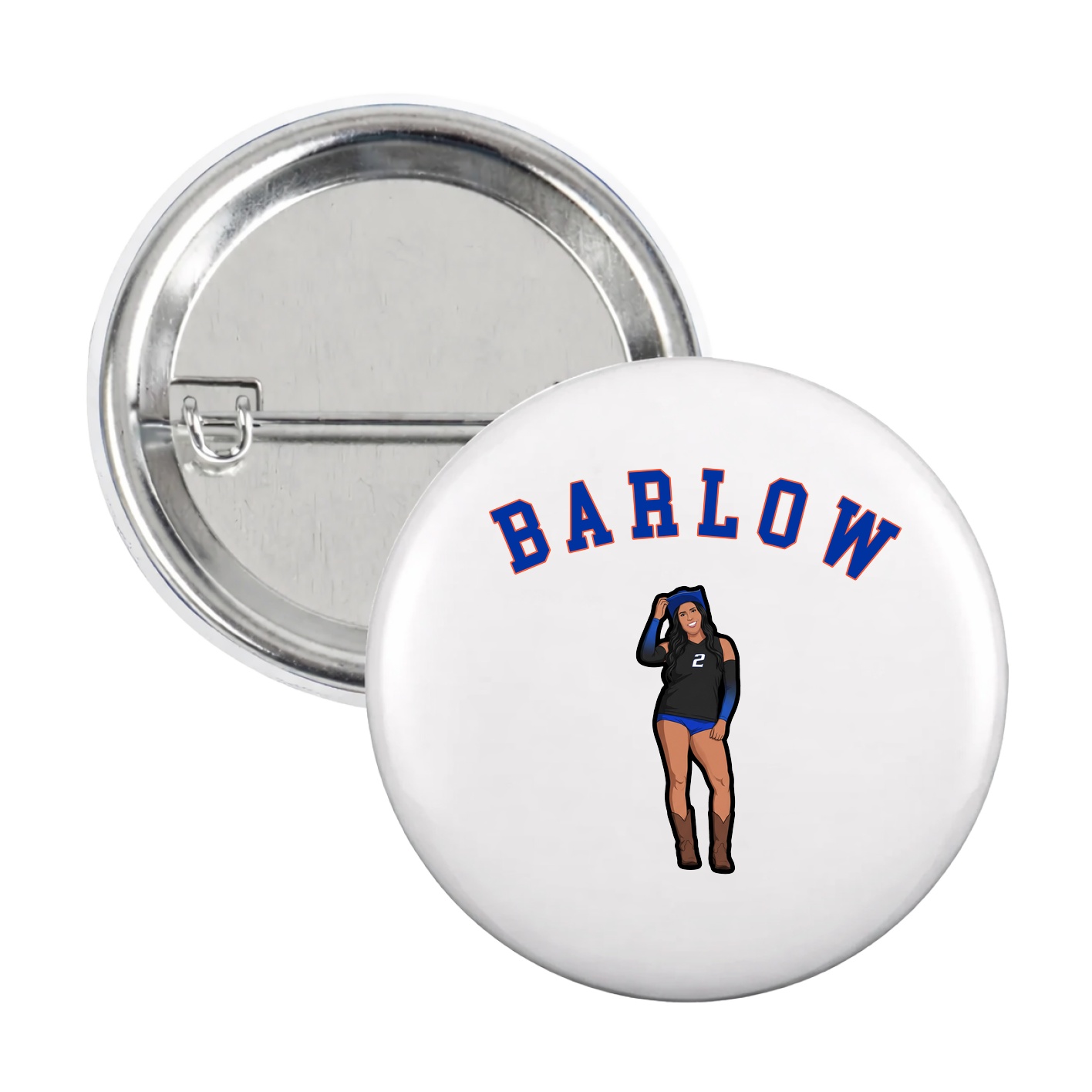 Game Day Button — Shirsey Arch in White