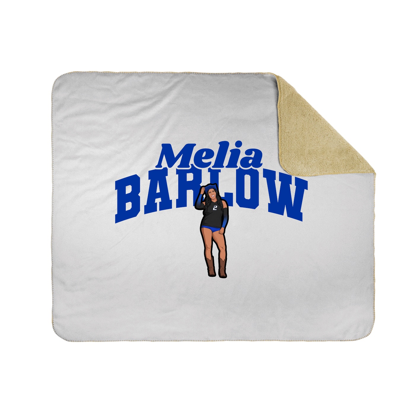 Throw Blanket — Signature Arch in White