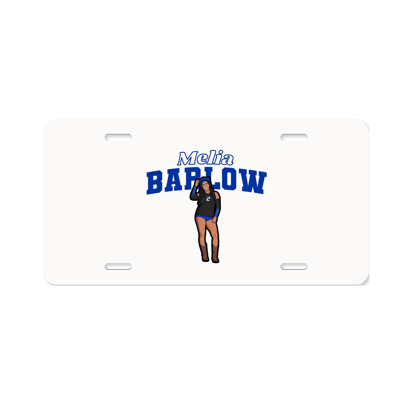 License Plate — Name Arch in Classic