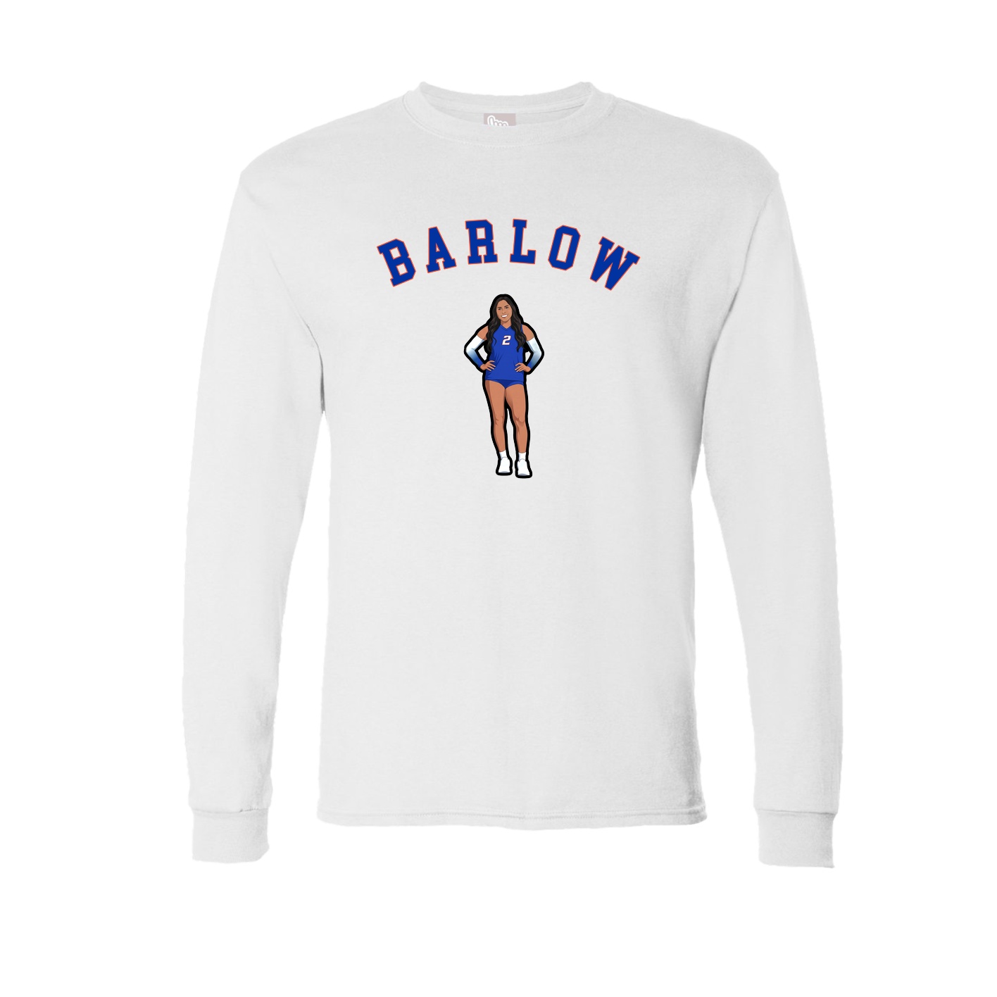 Long Sleeve Tee — Shirsey Arch in White