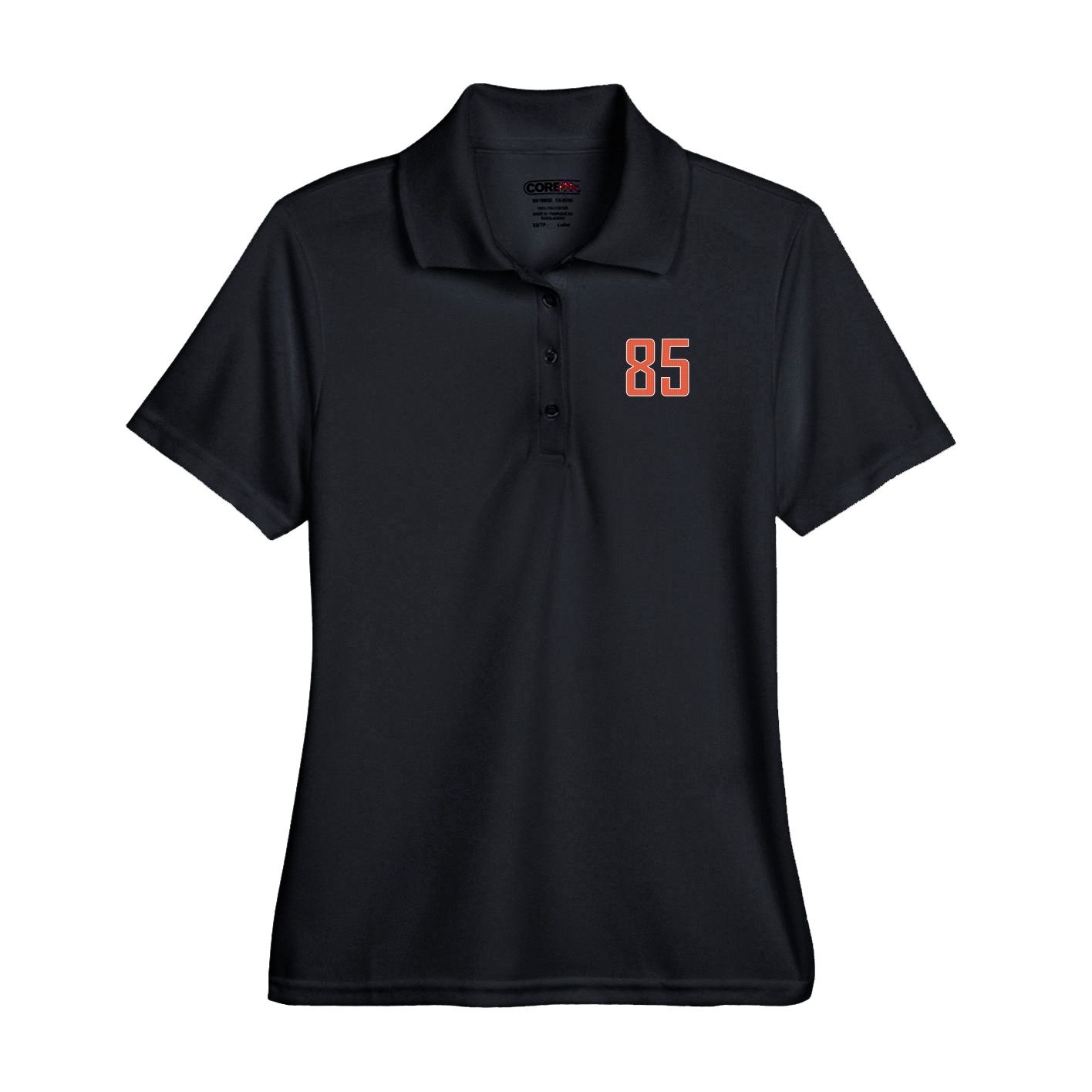 Performance Polo — Front Shirsy in Black