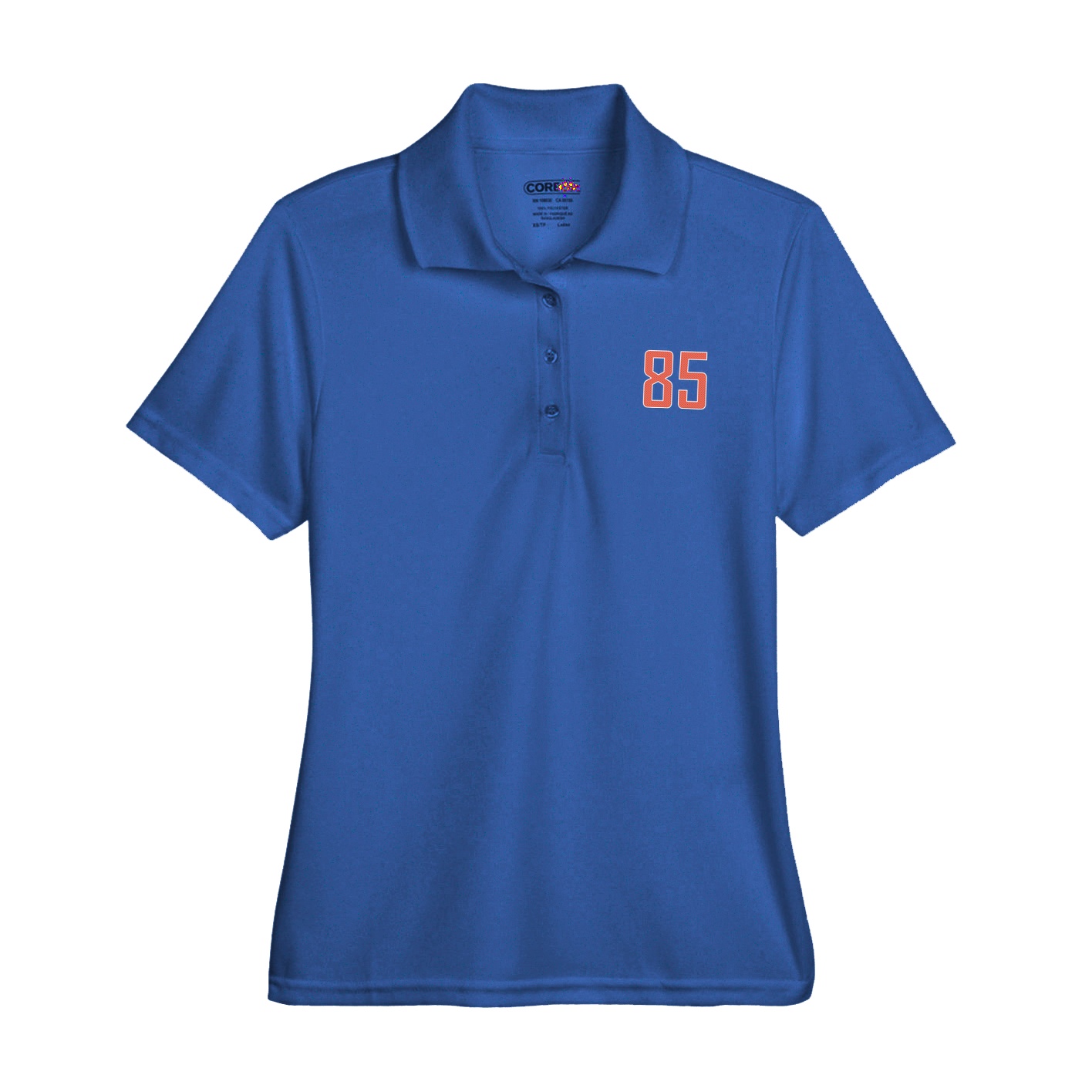 Womens Performance Polo — Front Shirsy in Royal