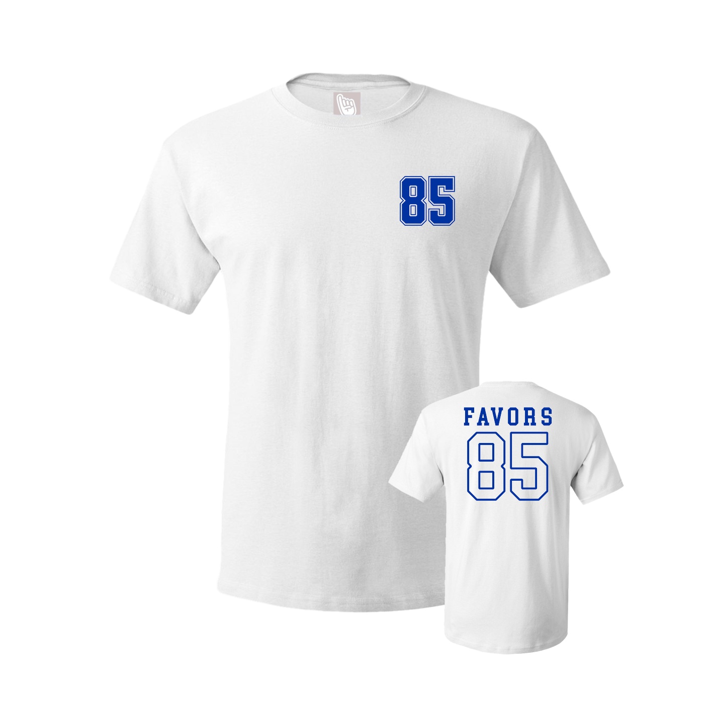 Youth Tee — Chest Back in White