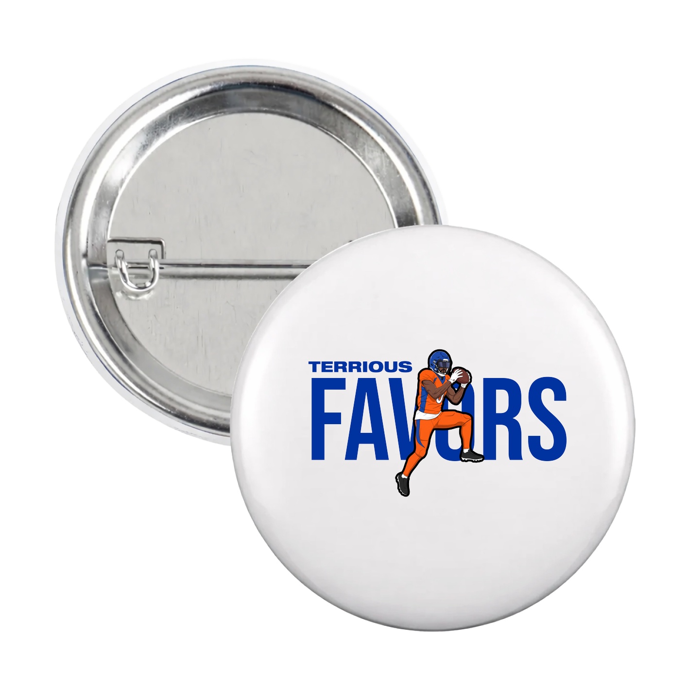 Game Day Button — Player Name in White