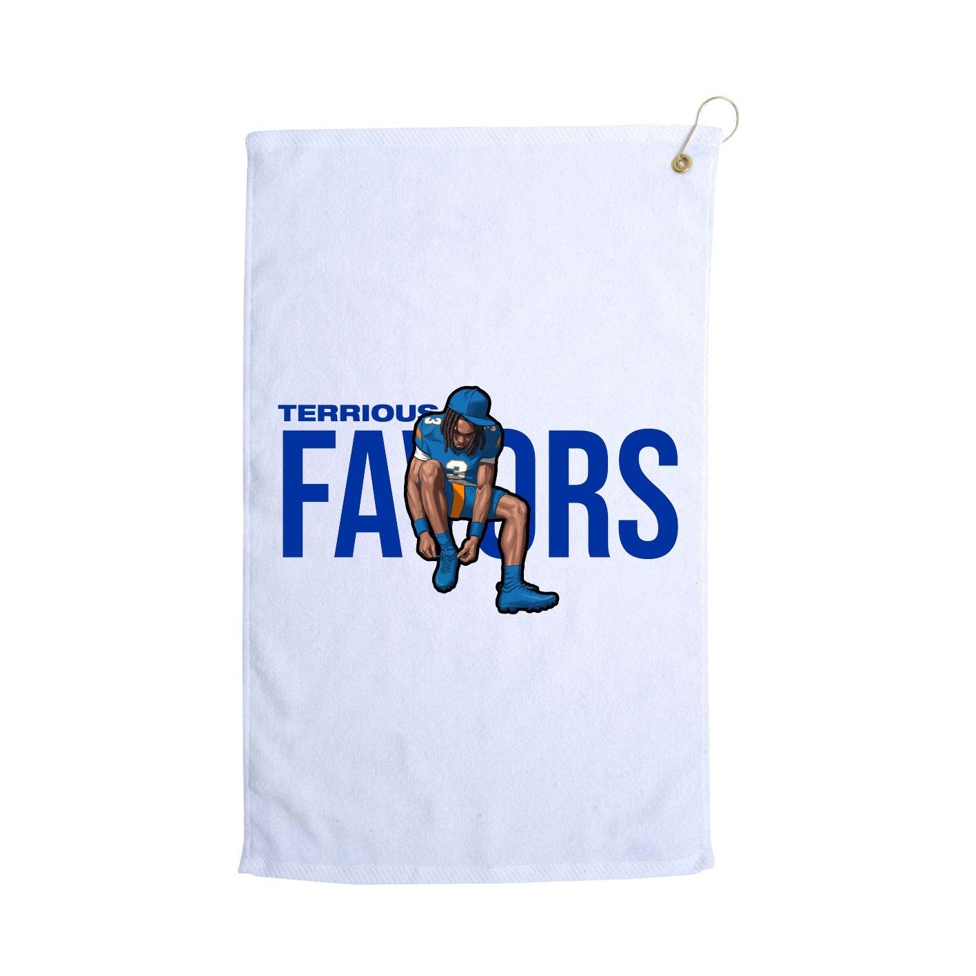 Golf Towel — Player Name in White