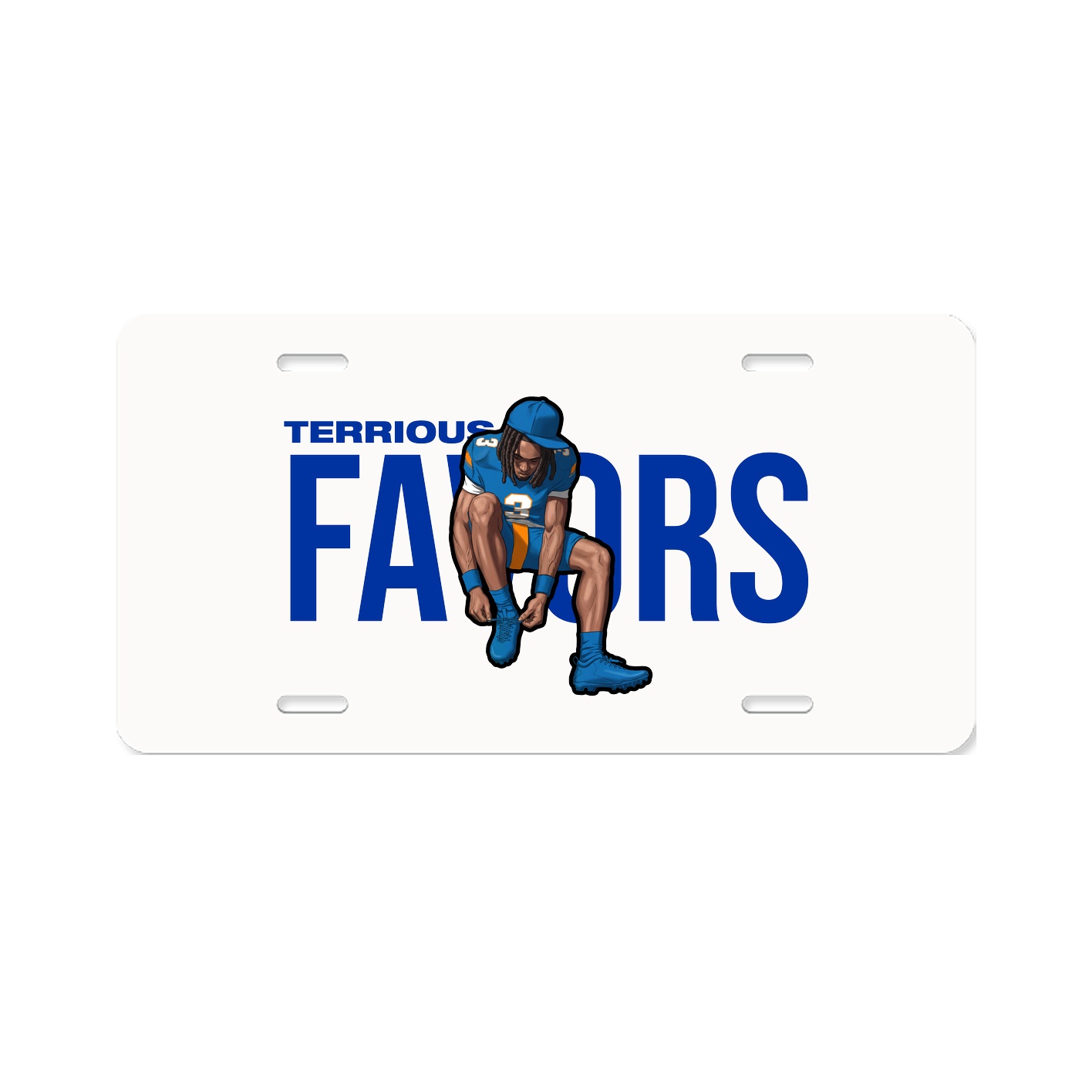 License Plate — Player Name in Classic