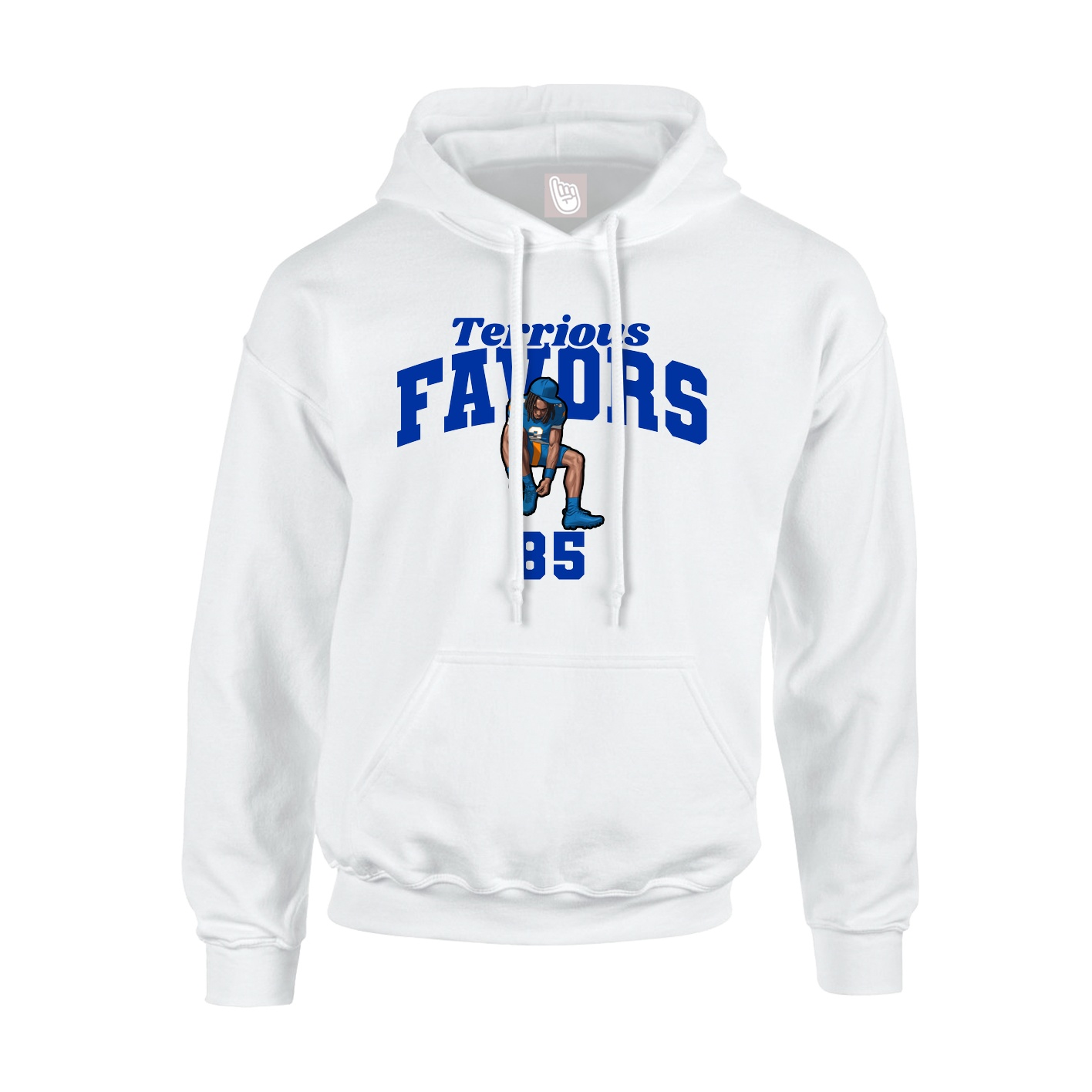 Hoodie — Signature Arch in White