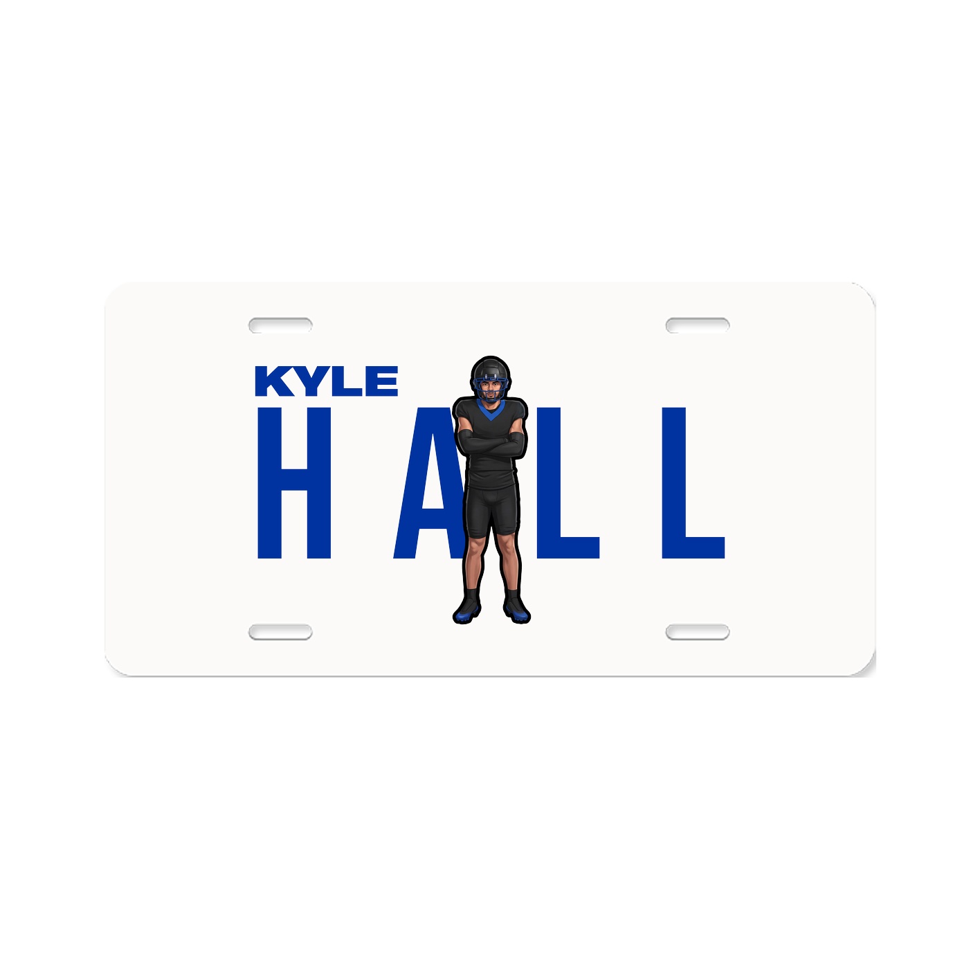 License Plate — Player Name in Classic