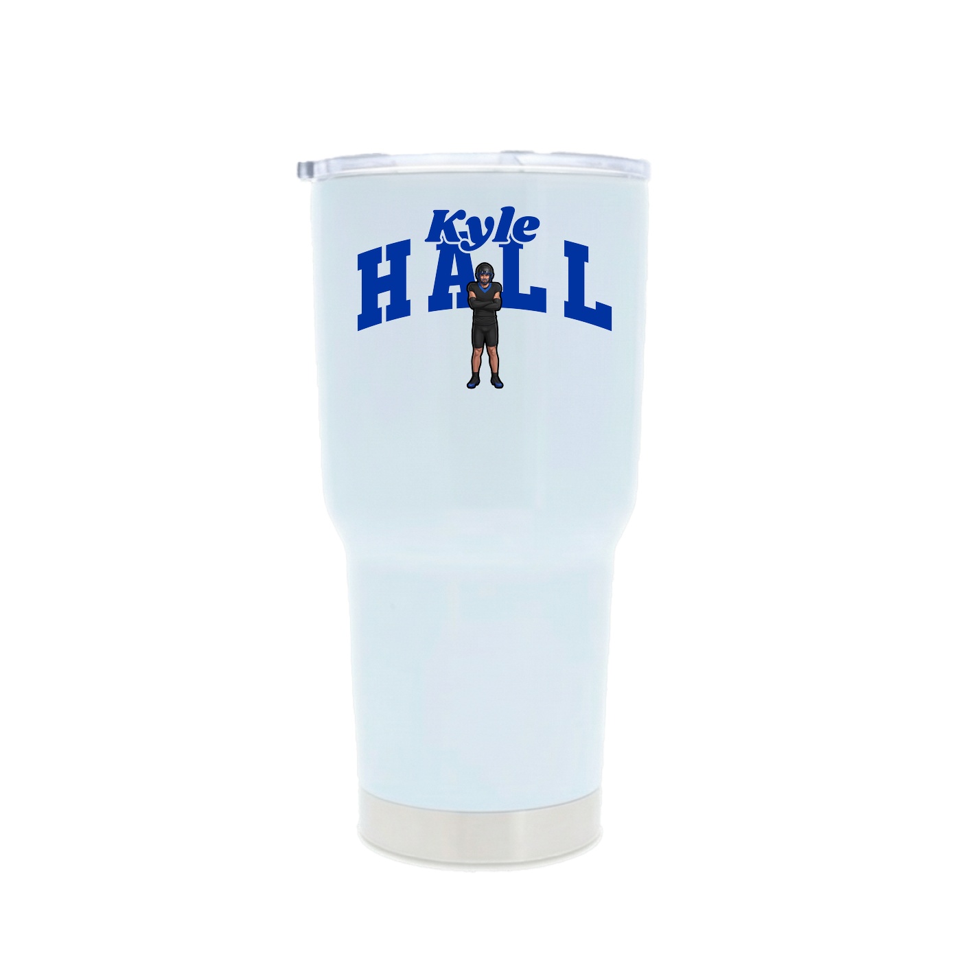 30oz Stainless Steel Tumbler — Signature Arch in White