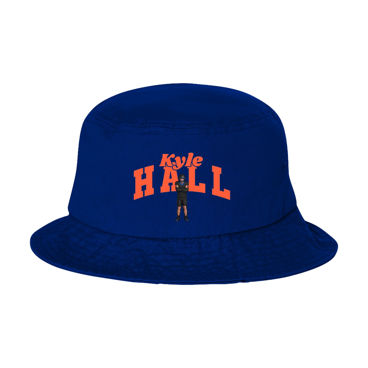 Bucket Cap — Signature Arch in Royal Blue