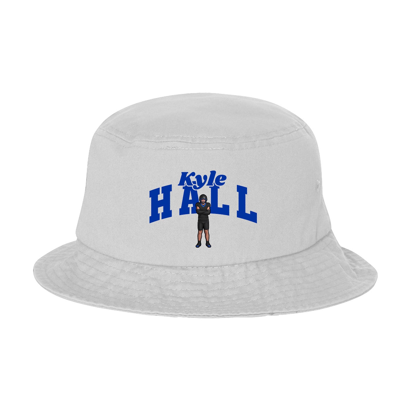 Bucket Cap — Signature Arch in White