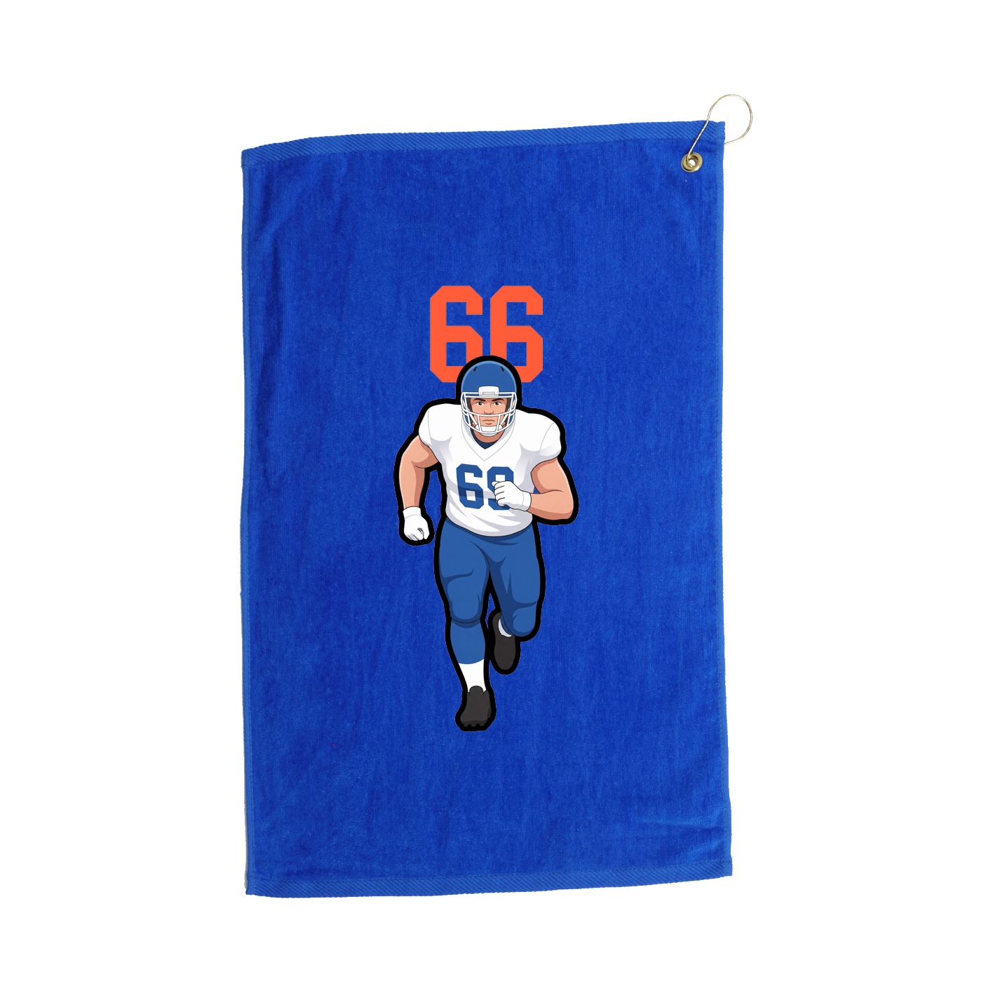 Golf Towel — Number Top in Royal
