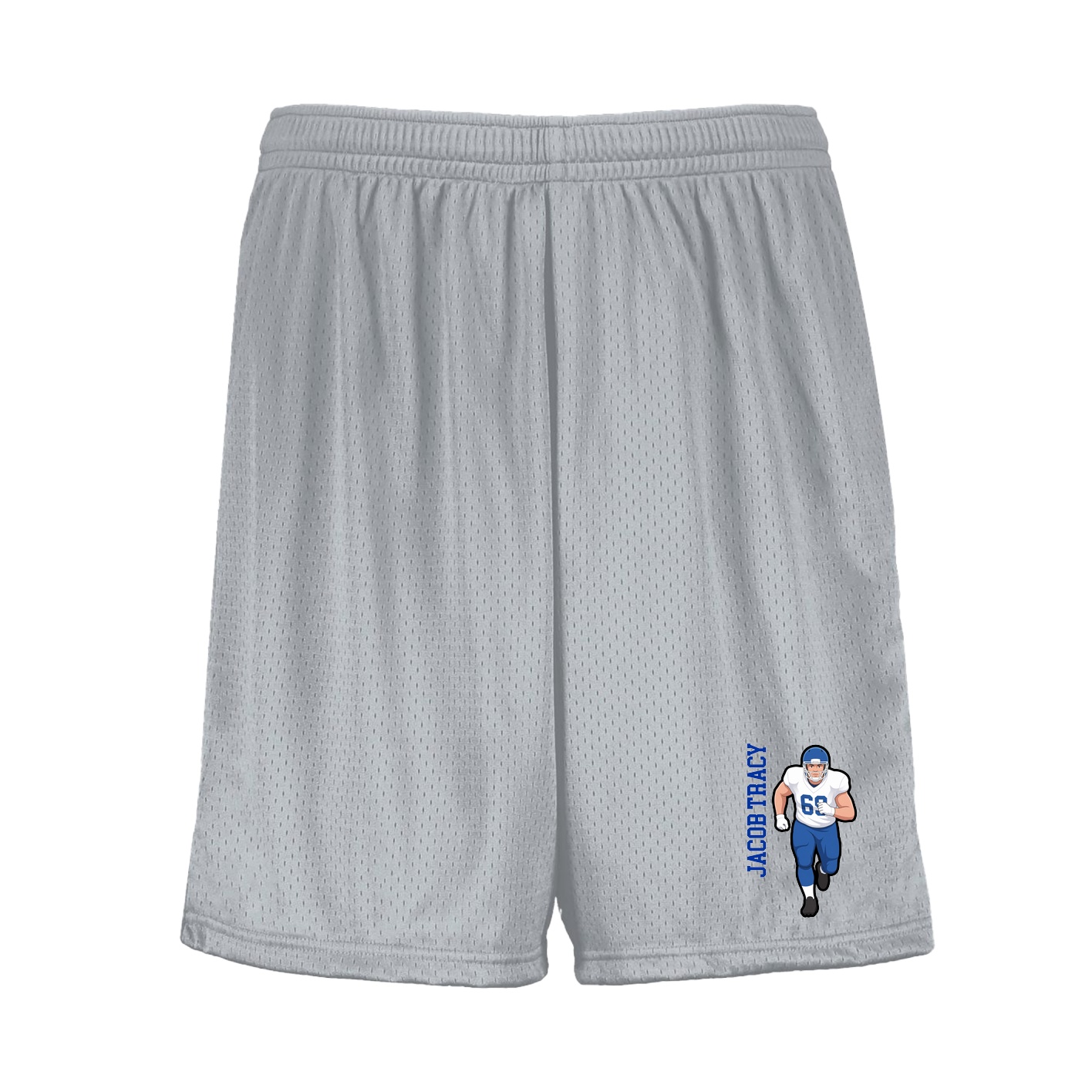Shorts — Name Vertical in Silver