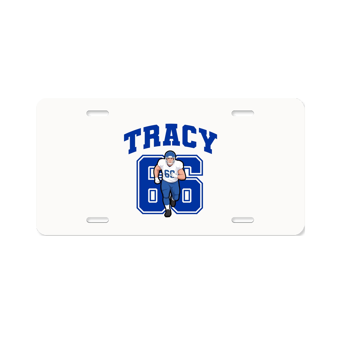 License Plate — Number in Classic