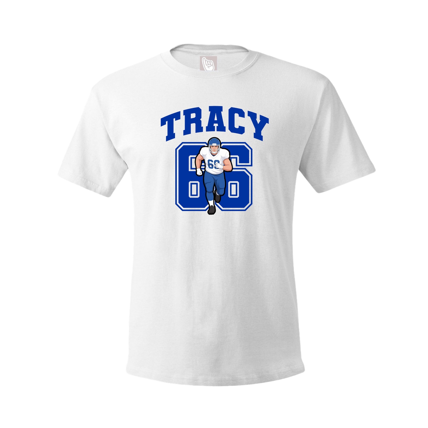 Youth Tee — Number in White