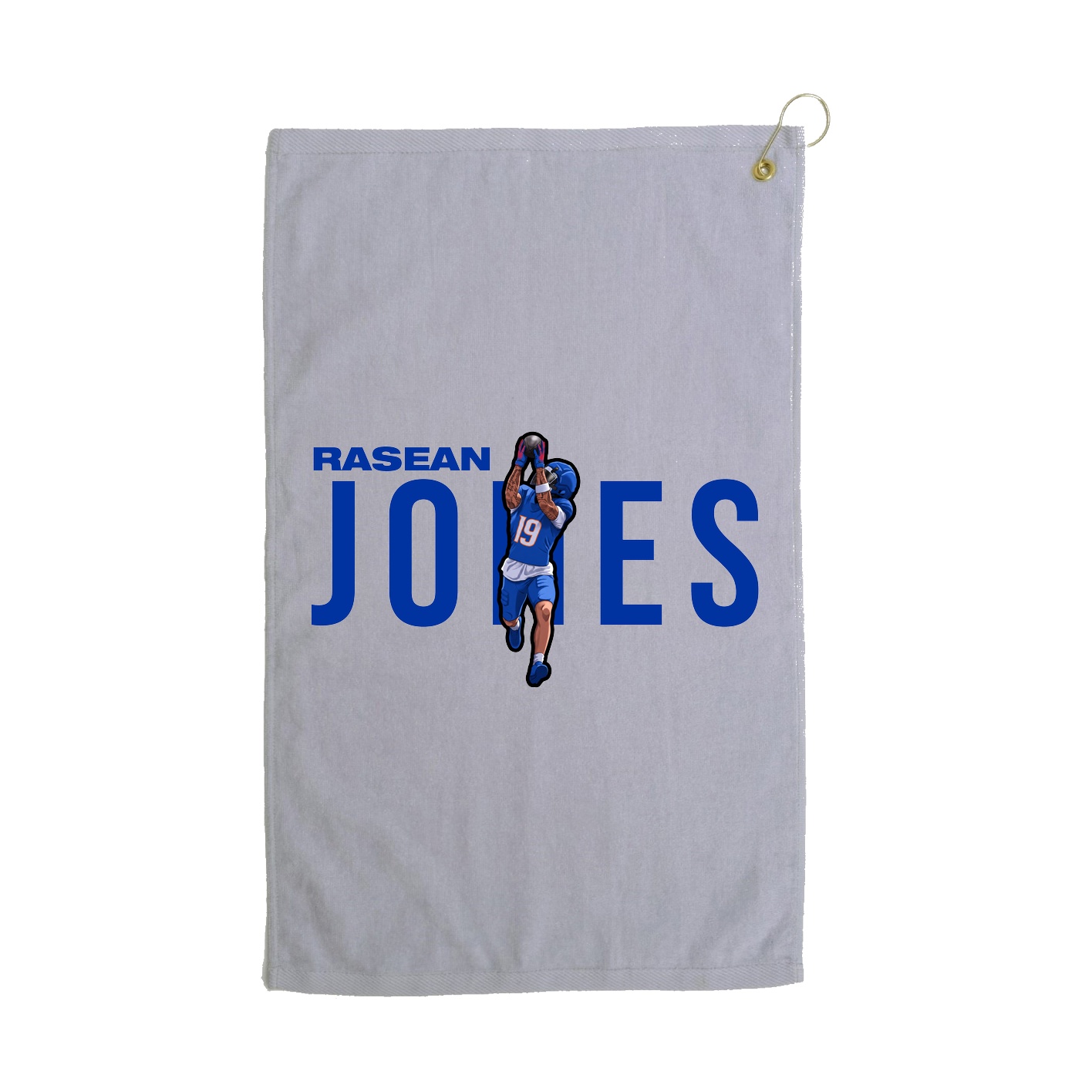 Golf Towel — Player Name in Grey