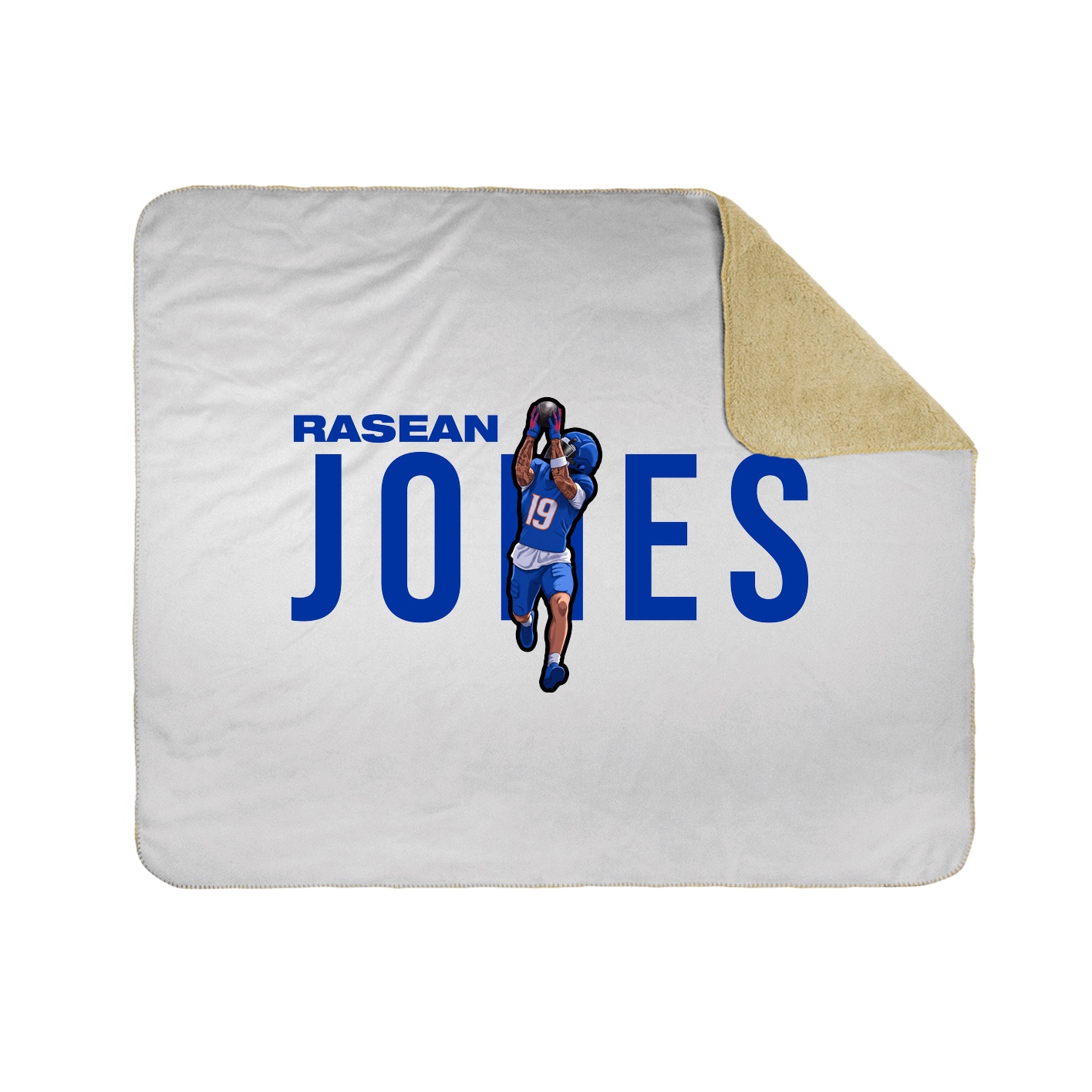 Throw Blanket — Player Name in White