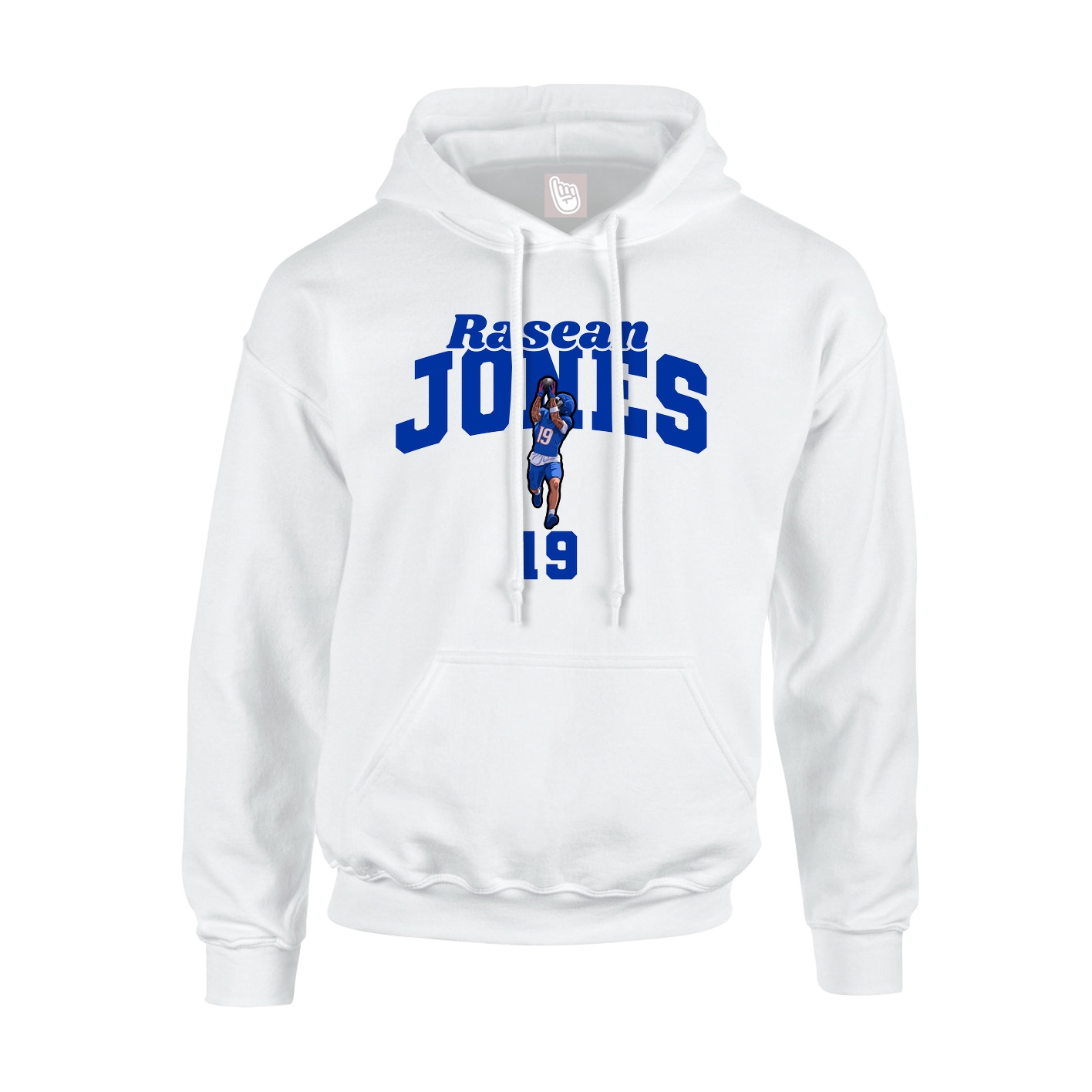 Youth Hoodie — Signature Arch in White