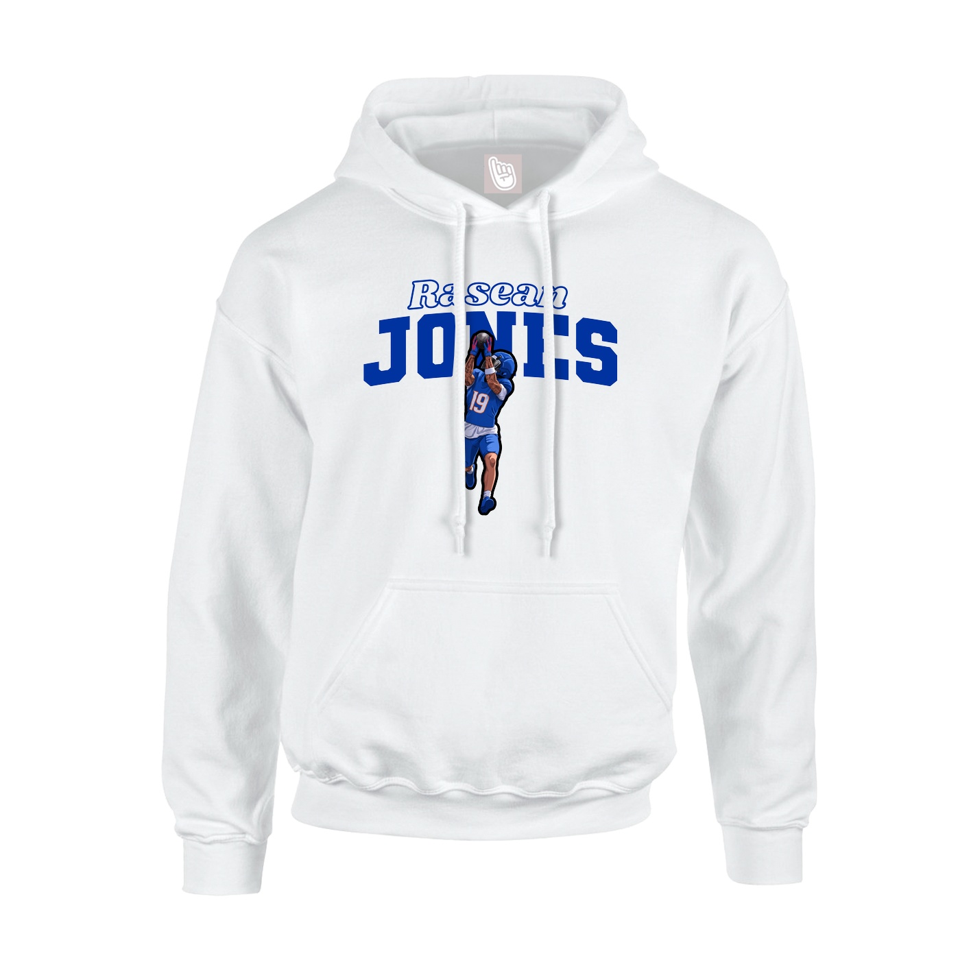 Hoodie — Name Arch in White