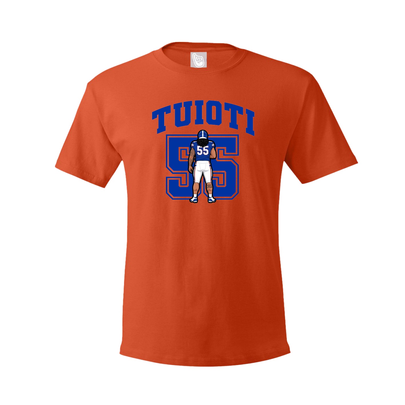 Youth Tee — Number in Orange