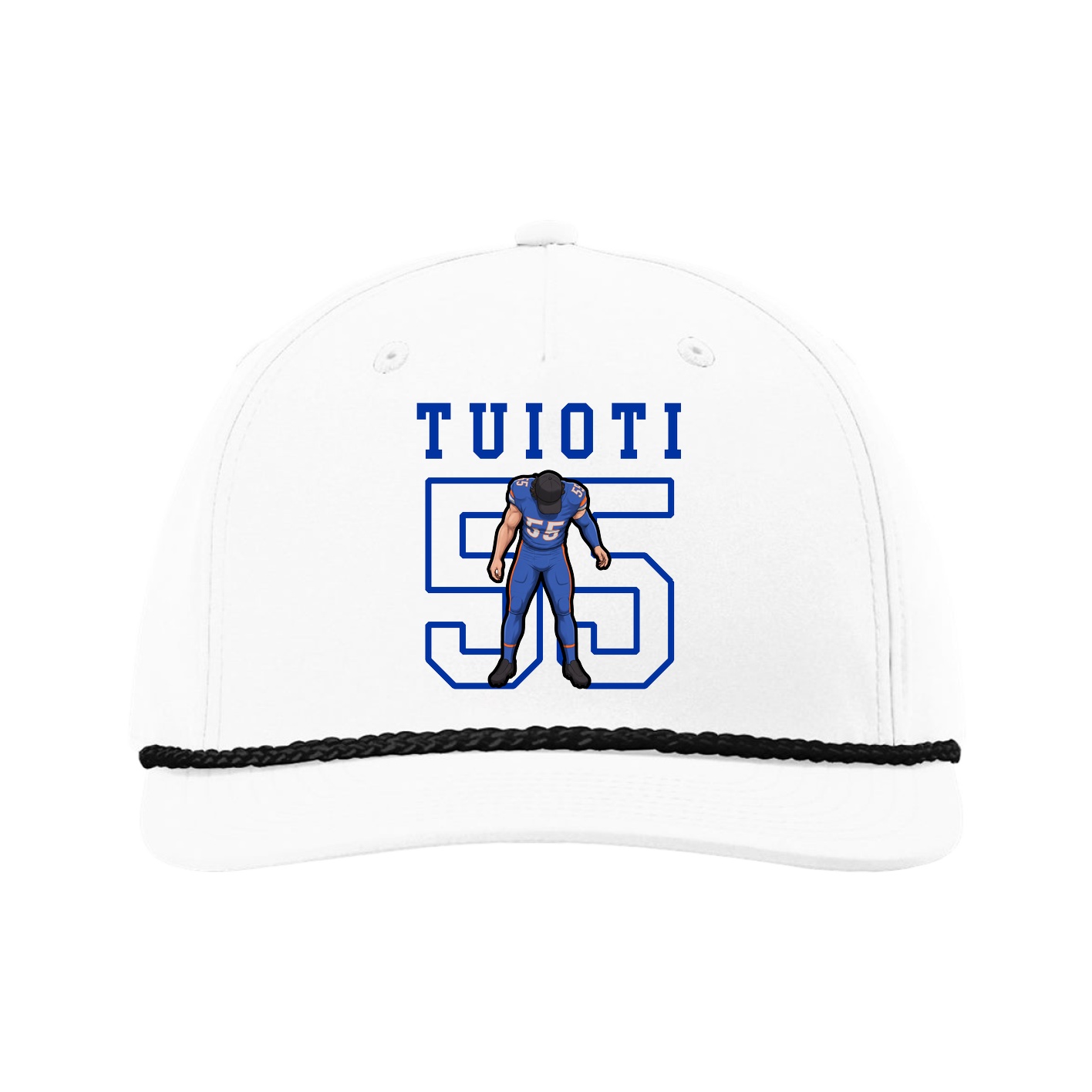Five-Panel Classic Rope Cap — Shirsey in White