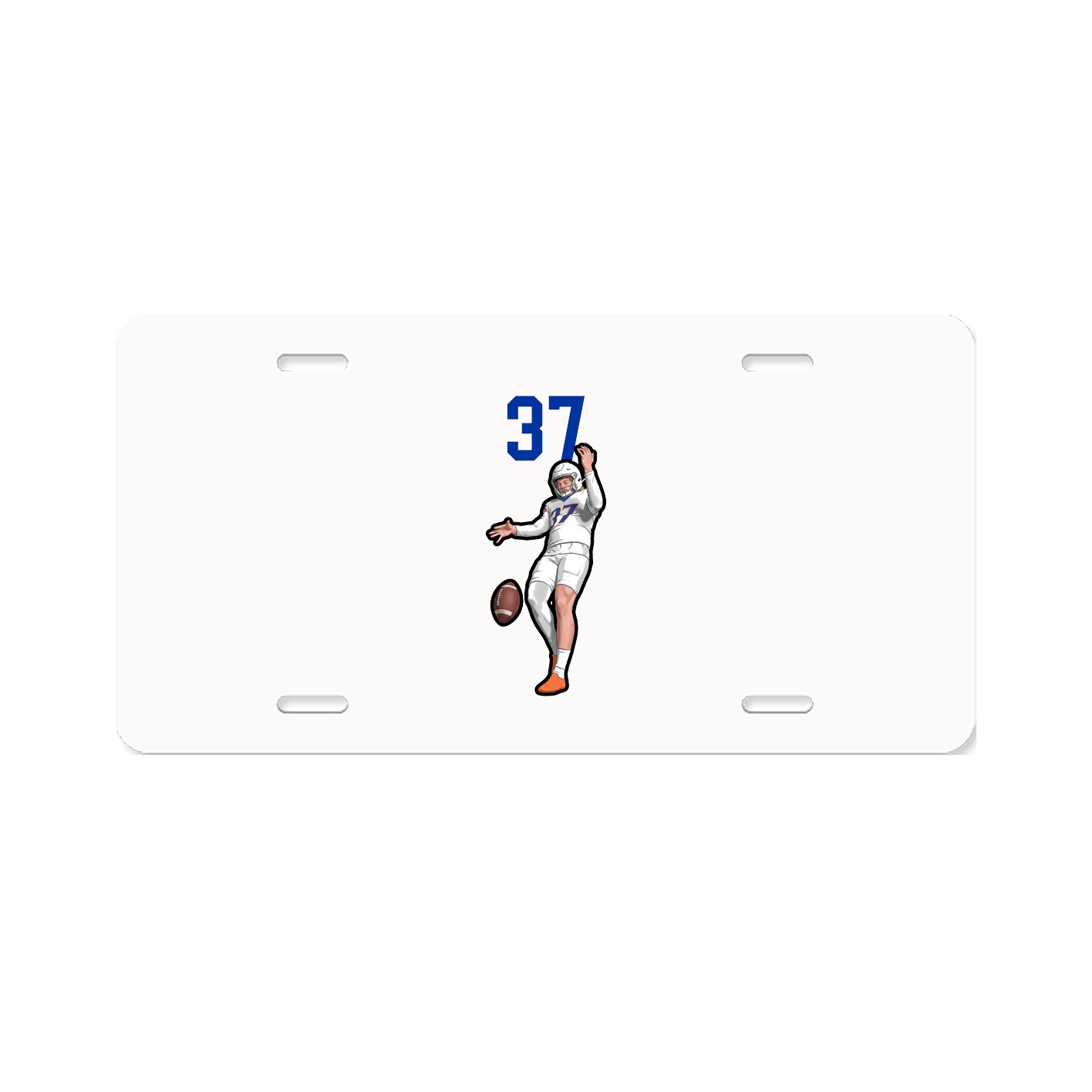 License Plate — Number Top in Classic