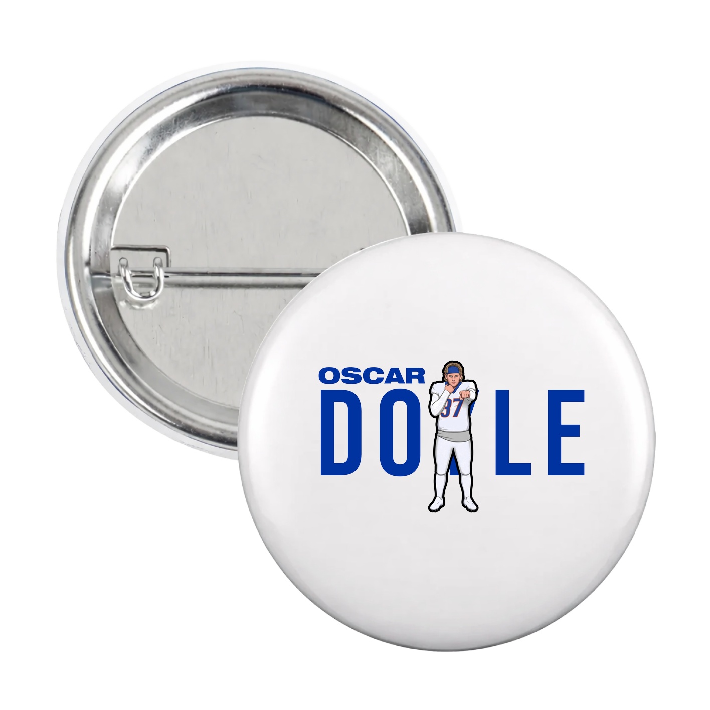 Game Day Button — Player Name in White