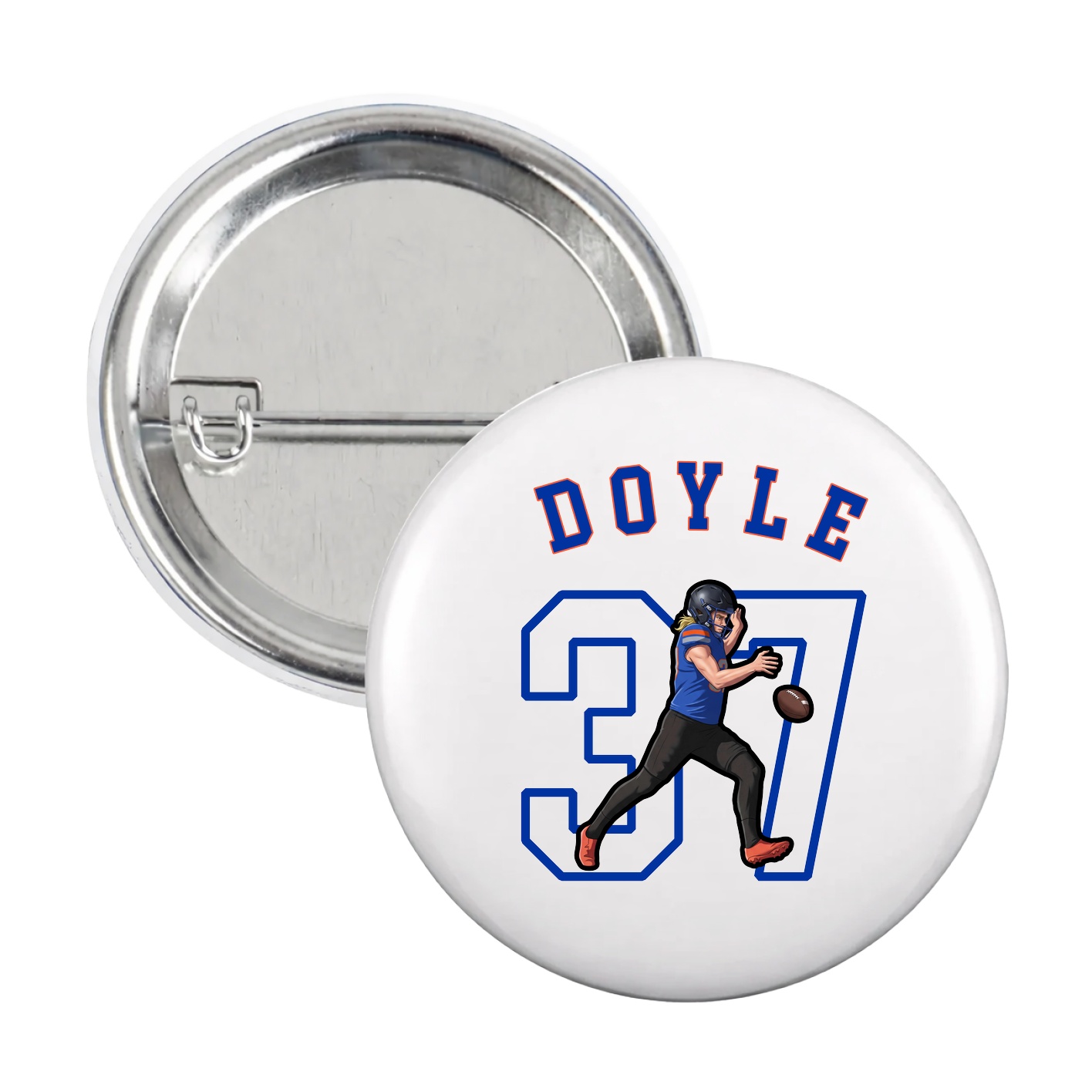 Game Day Button — Shirsey Arch in White
