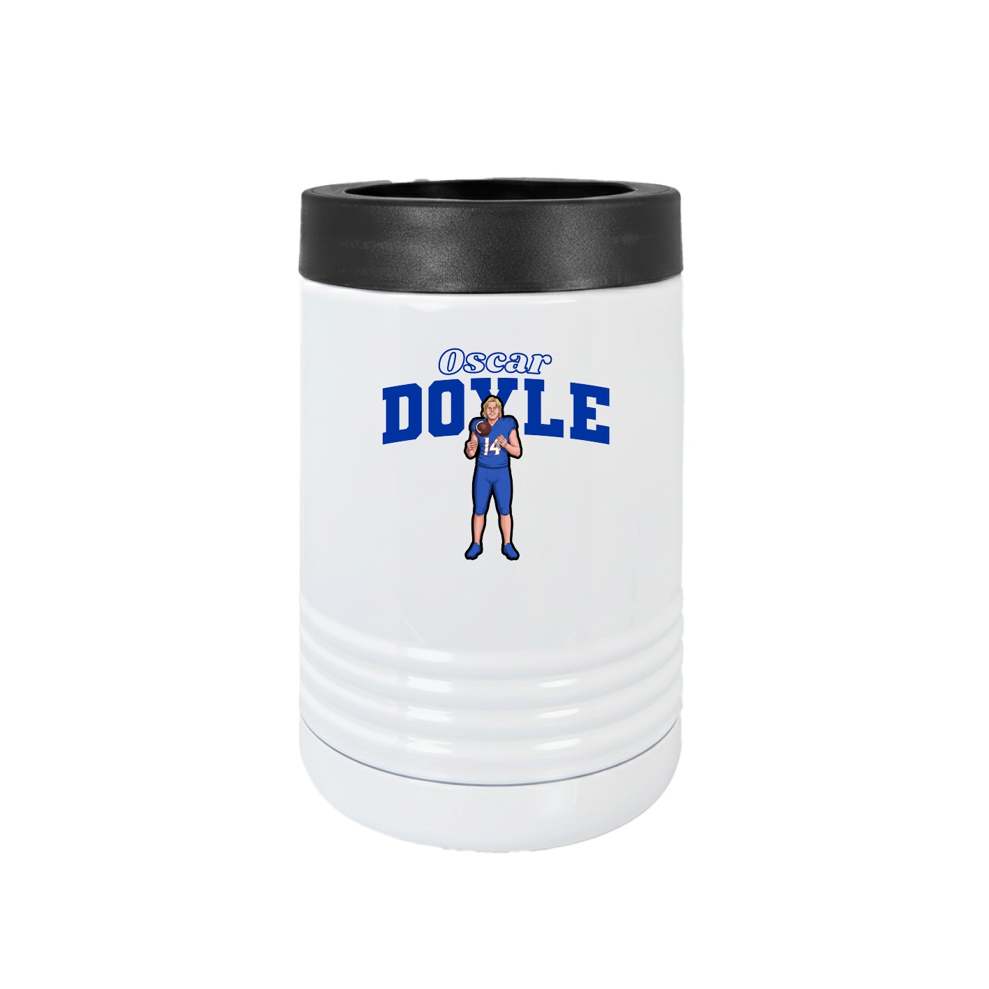 Beverage Holder — Name Arch in White