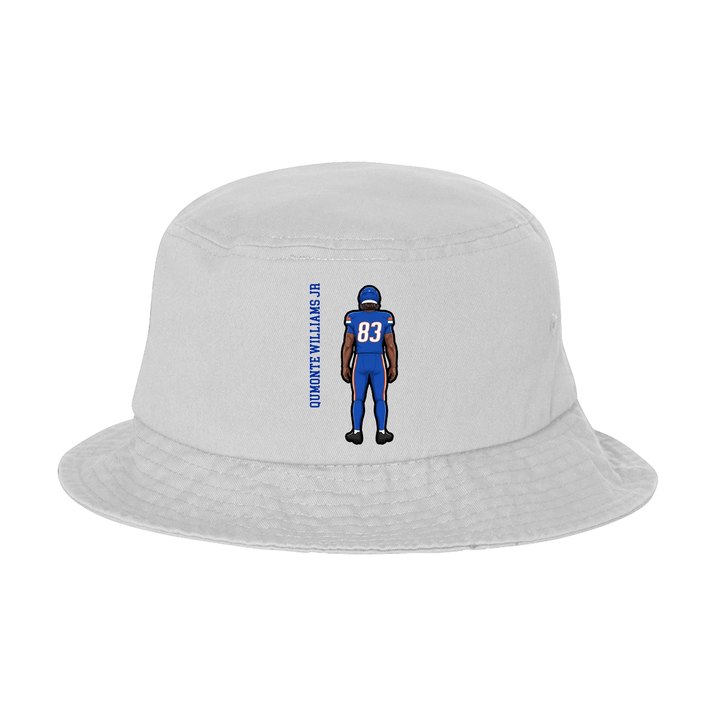 Bucket Cap — Name Vertical in White