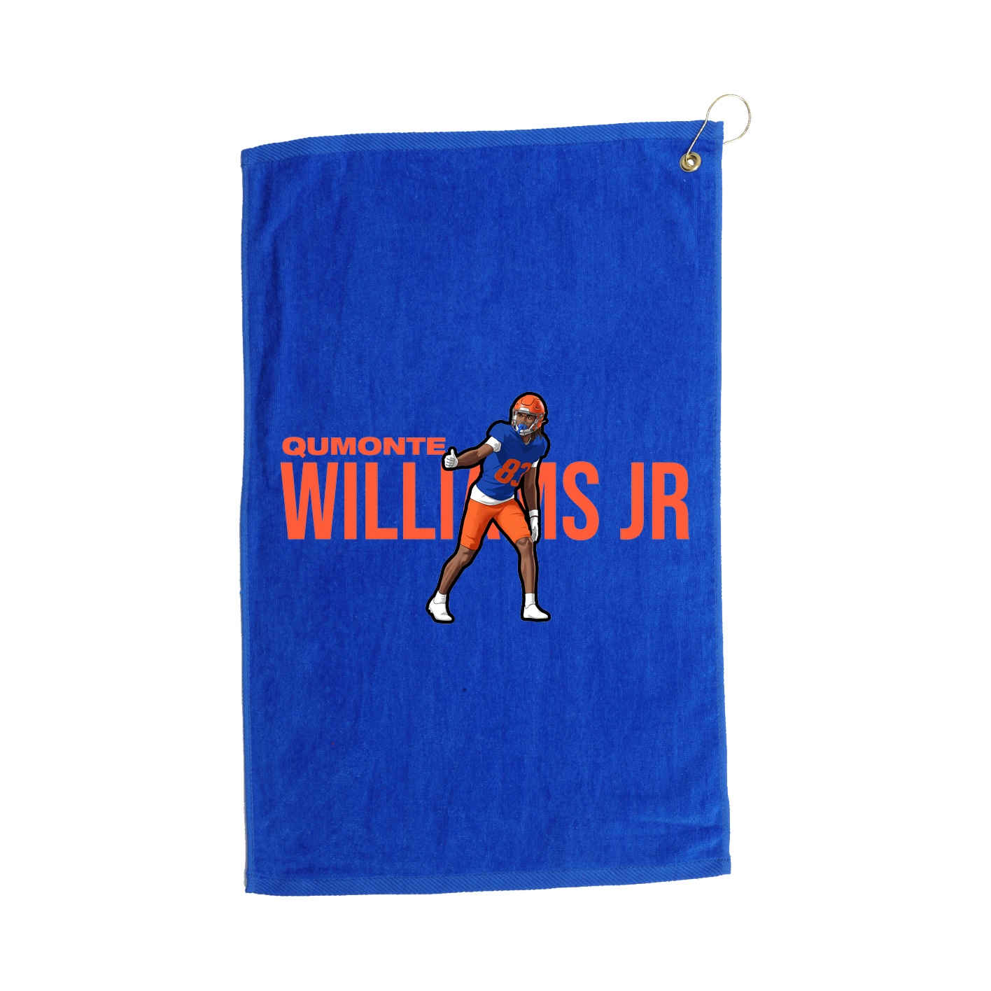 Golf Towel — Player Name in Royal