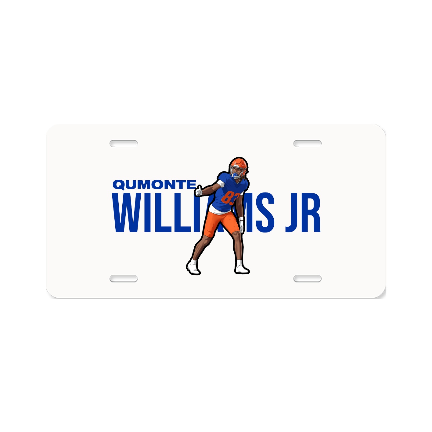 License Plate — Player Name in Classic